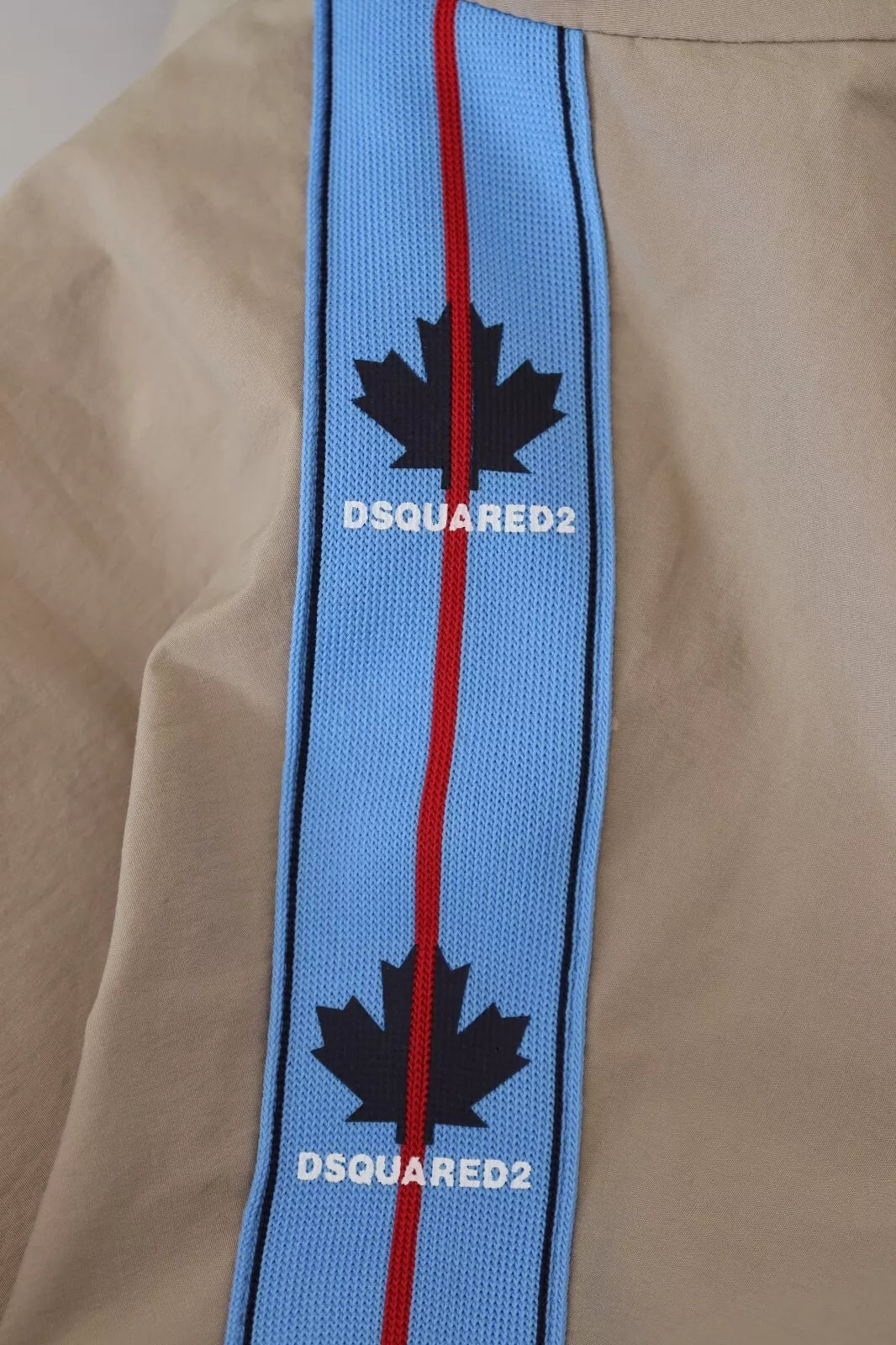 Dsquared² Brown Gray Sleeves Hooded Full Zip Jacket | Regal Royce