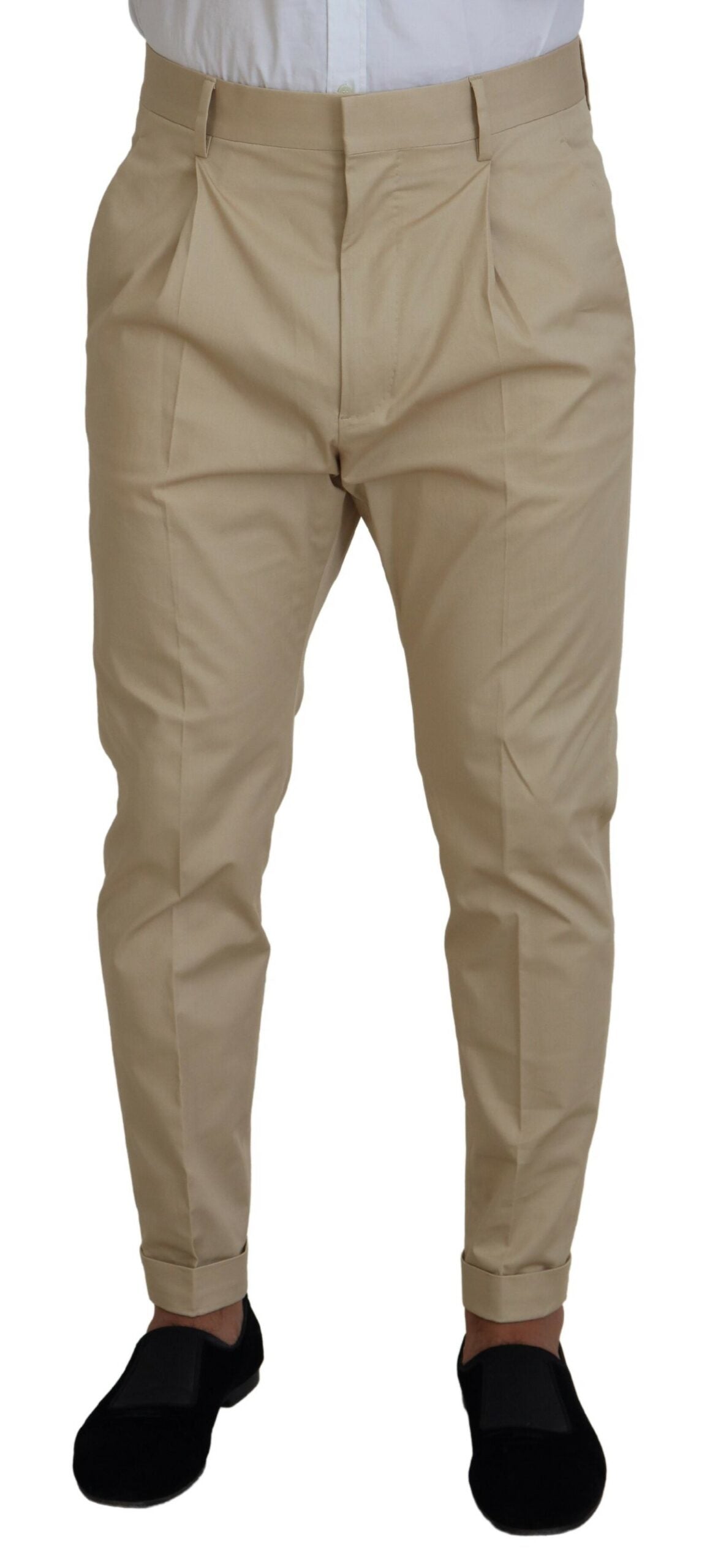 Dsquared² Beige Cotton Single Breasted 2 Piece CIPRO Suit | Regal Royce