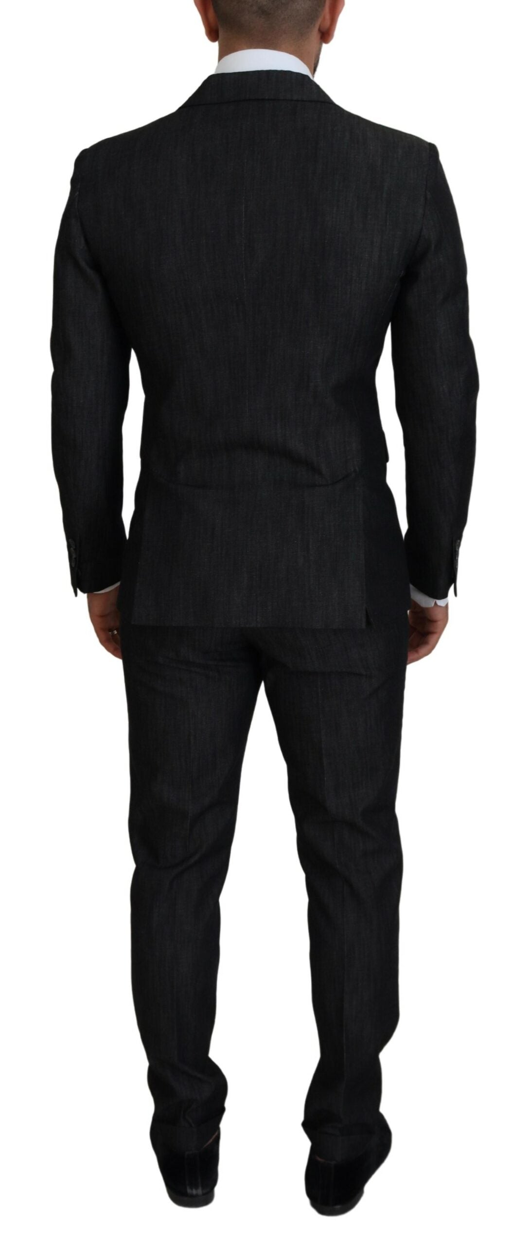 Dsquared² Black Cotton Single Breasted 2 Piece MIAMI Suit | Regal Royce