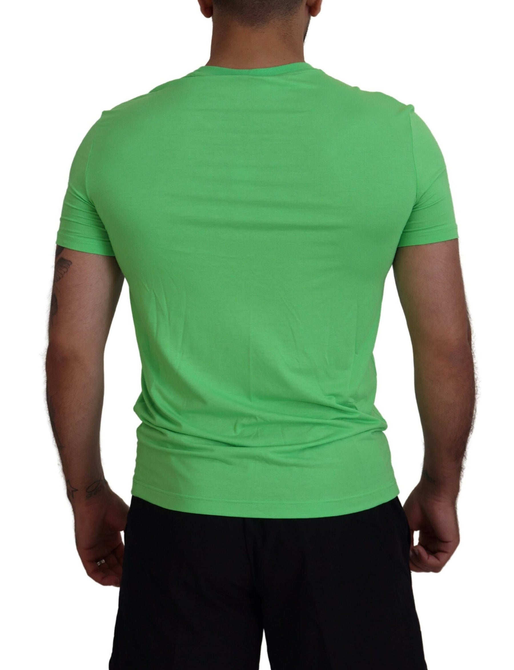 Dsquared² Green Modal Short Sleeves Crewneck T-shirt | Regal Royce