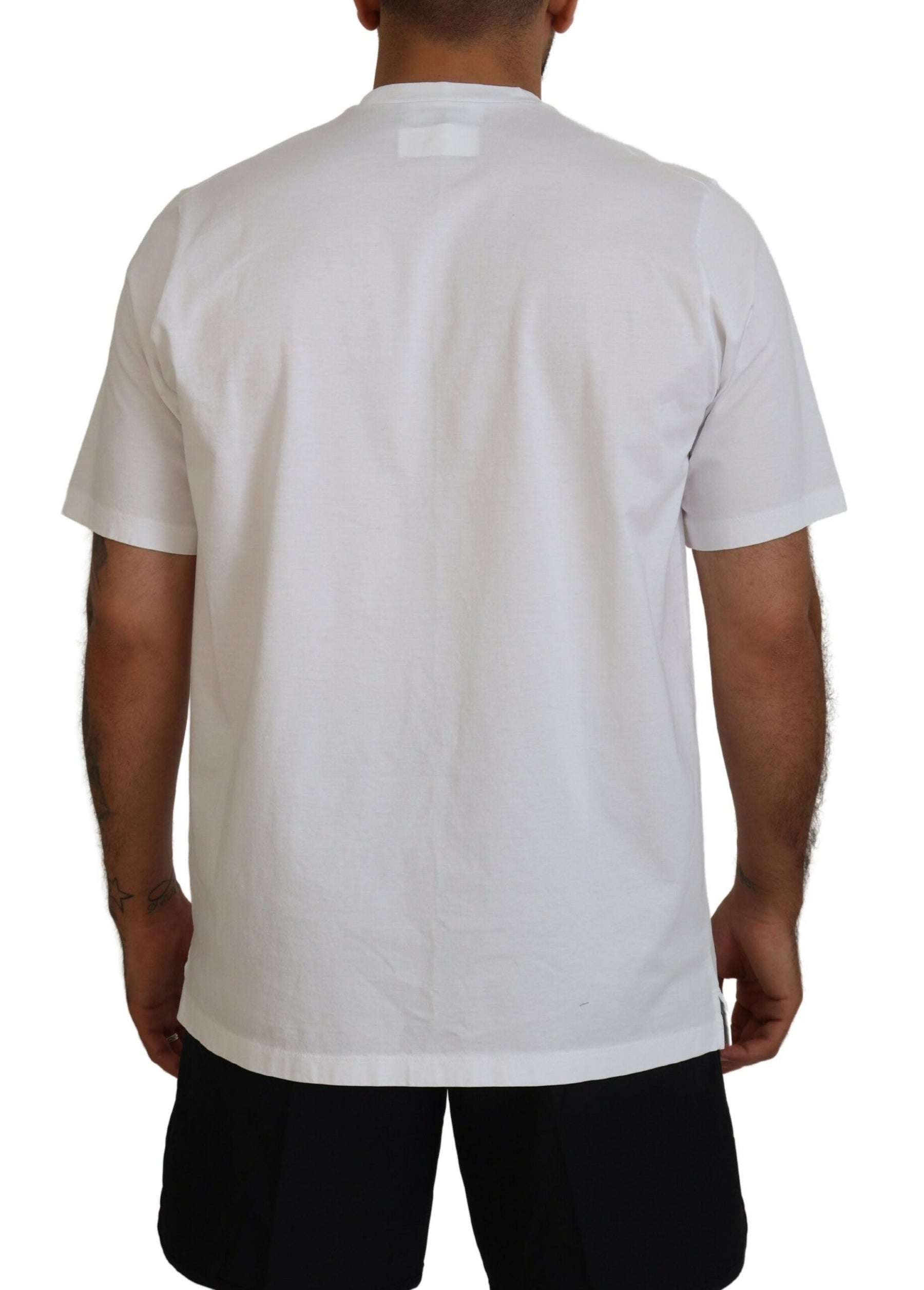 Dsquared² White Cotton Short Sleeves Crewneck T-shirt | Regal Royce
