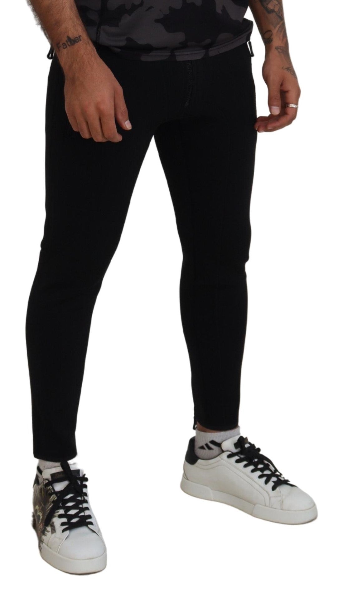 Dsquared² Back Polyamide Slim Fit Logo Print Pants | Regal Royce