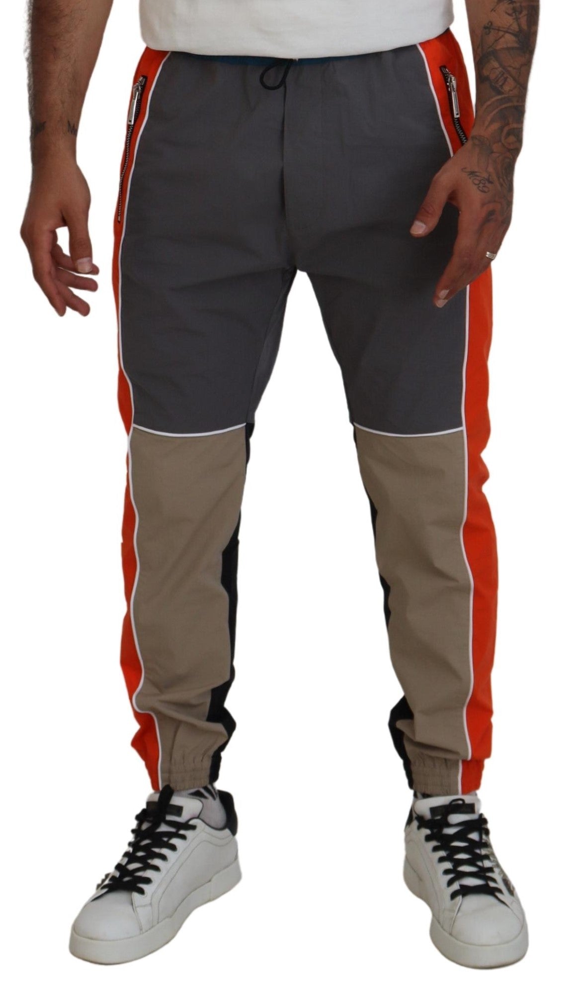 Dsquared² Multicolor Patchwork Cotton Jogging Pants | Regal Royce