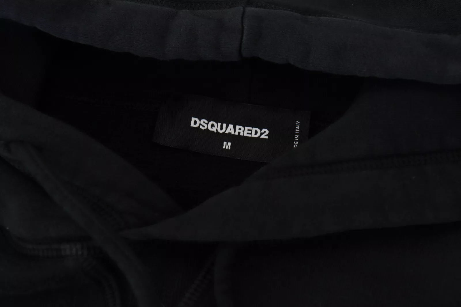 Dsquared² Black Tie Dye Cotton Hooded Sweatshirt Sweater | Regal Royce