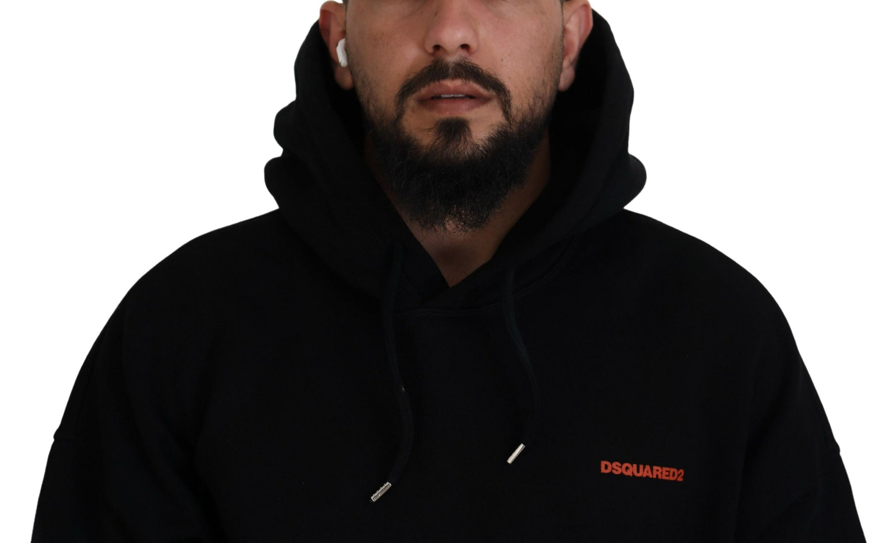 Dsquared² Black Red Cotton Hooded Tie Dye Pullover Sweater | Regal Royce