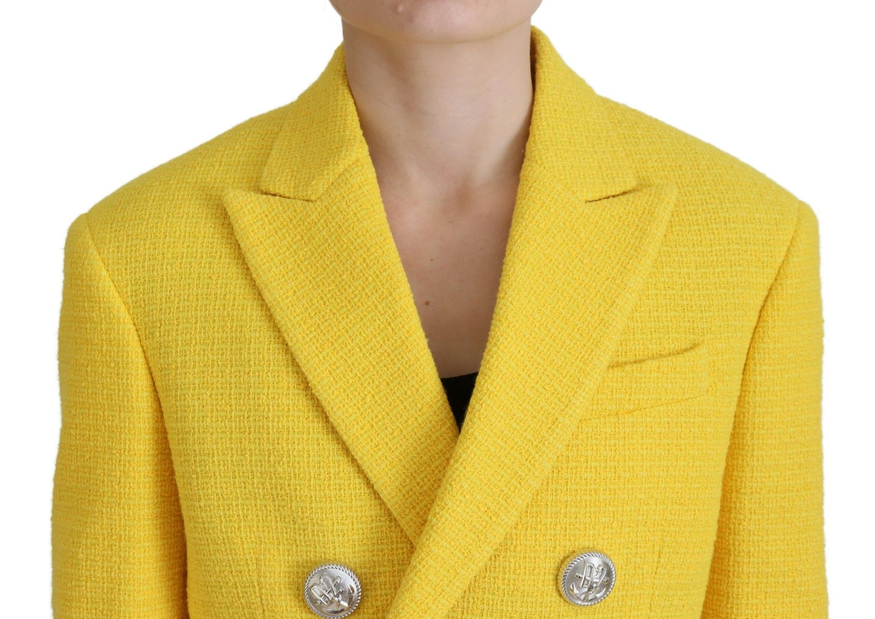 Dsquared² Yellow Double Breasted Mini Suit Blazer Skirt Set | Regal Royce
