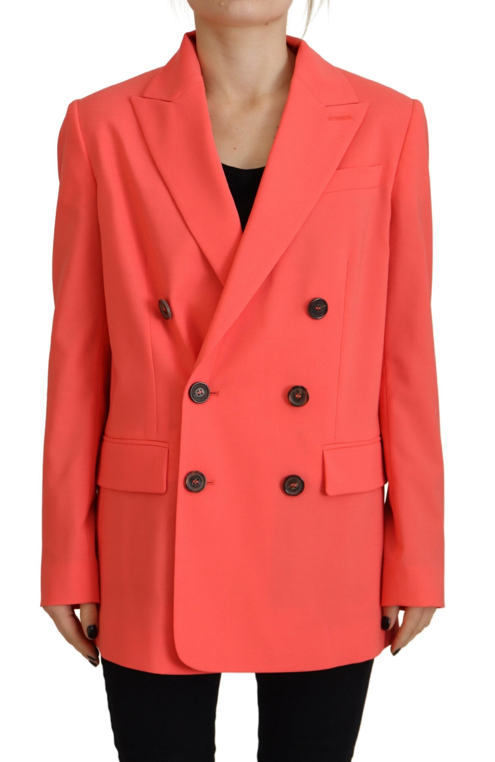 Dsquared² Pink Double Breasted Coat Blazer Jacket | Regal Royce