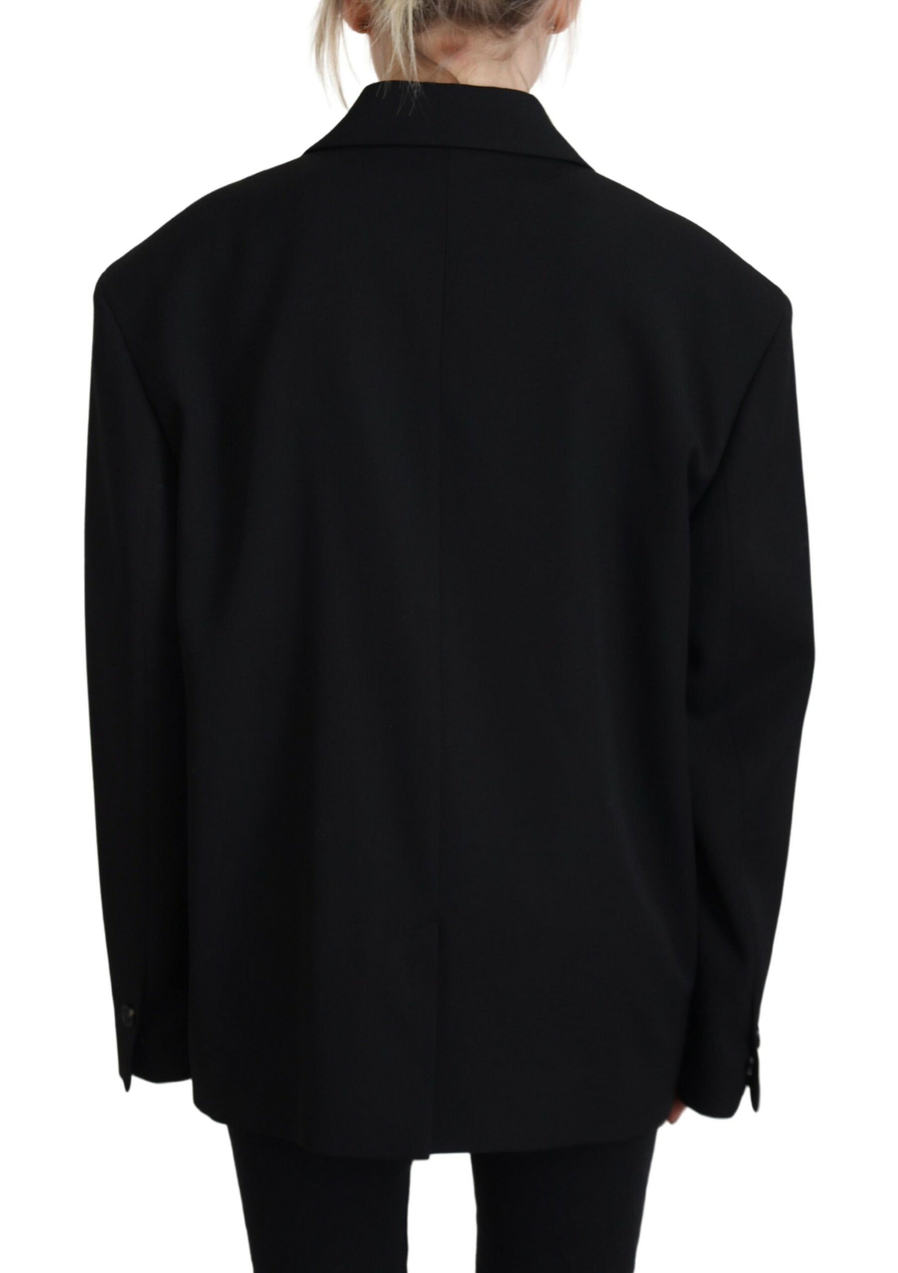 Dsquared² Black Double Breasted Coat Blazer Jacket | Regal Royce