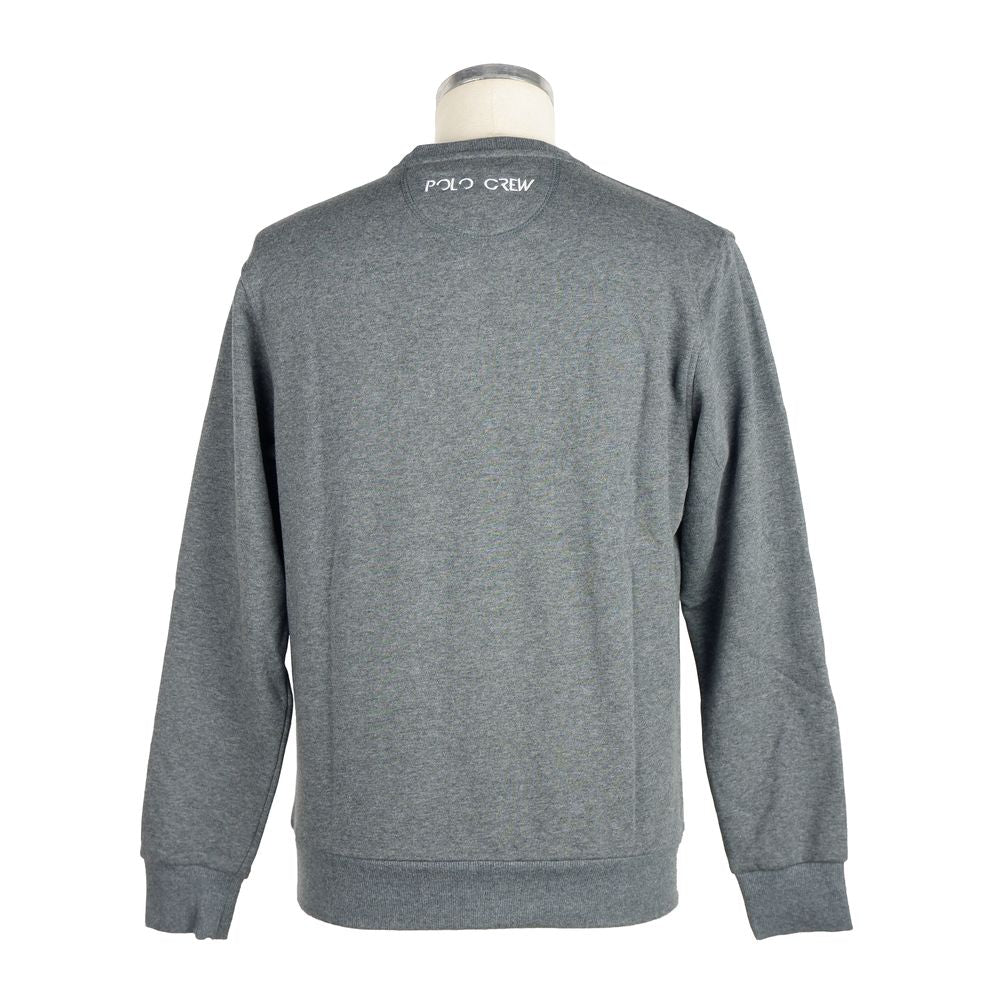 La Martina Gray Cotton Sweatshirt