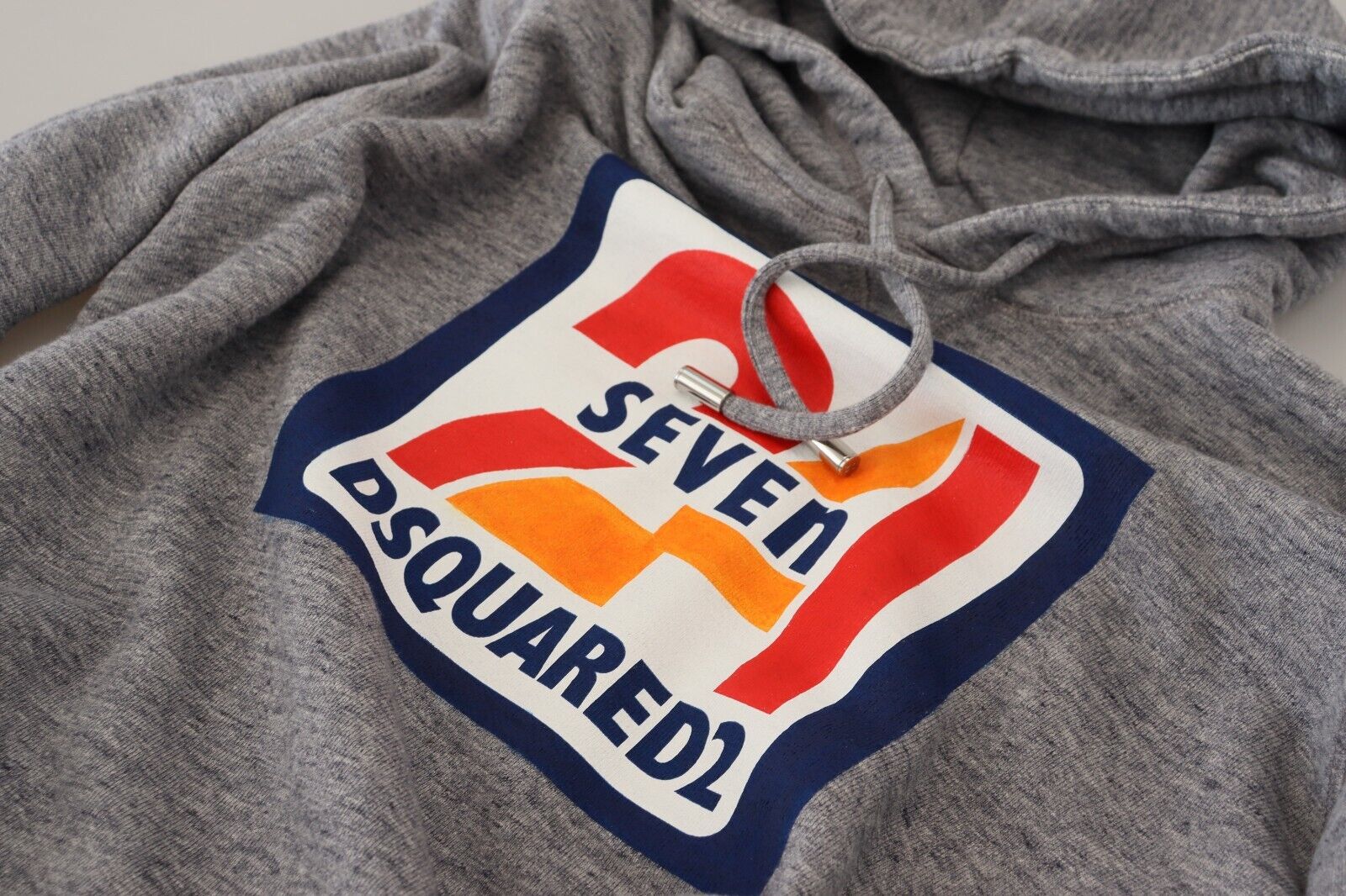 Dsquared² Gray Logo Print Cotton Hoodie Sweatshirt Sweater | Regal Royce