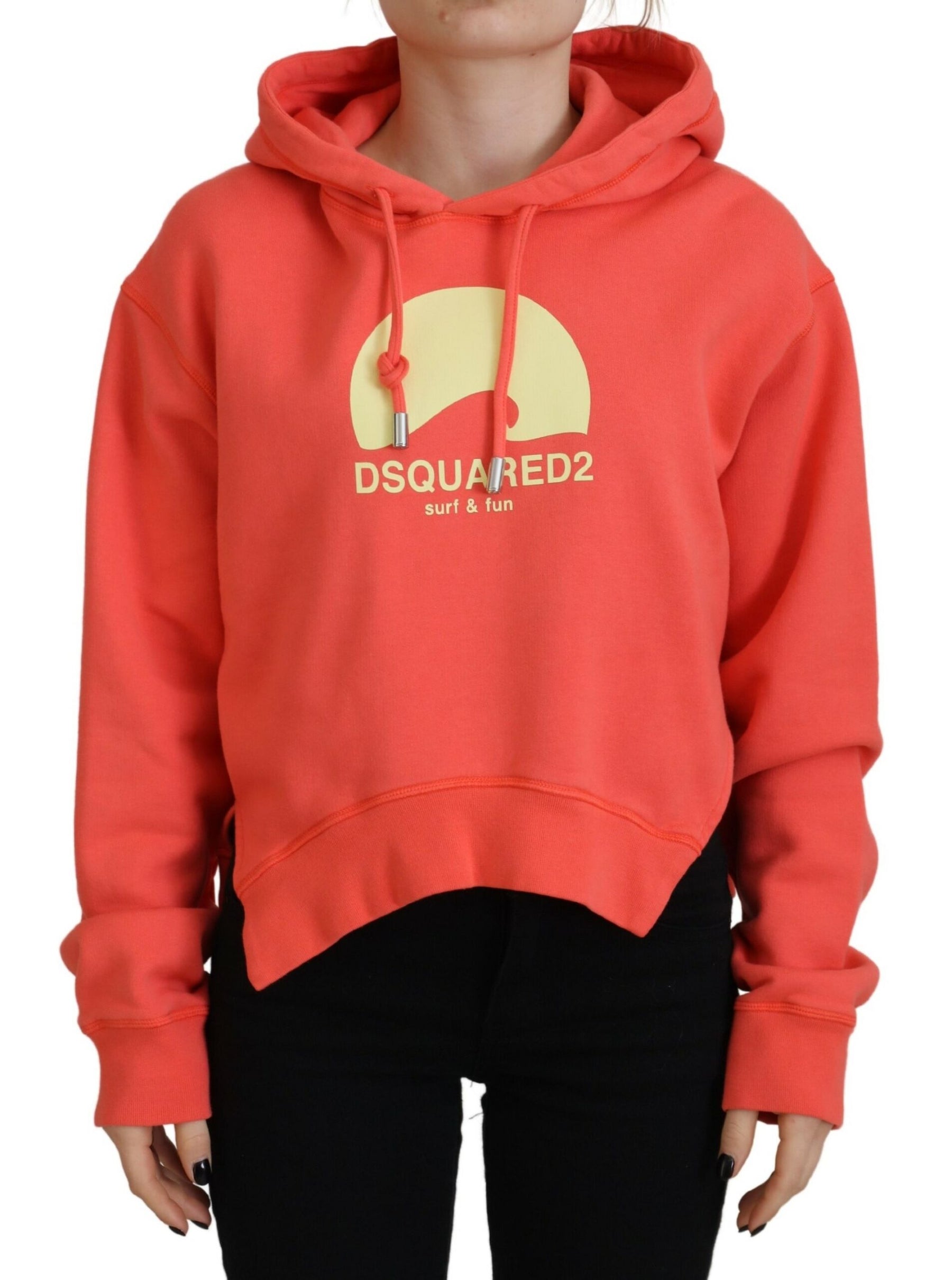 Dsquared² Pink Logo Print Cotton Hoodie Sweatshirt Sweater | Regal Royce