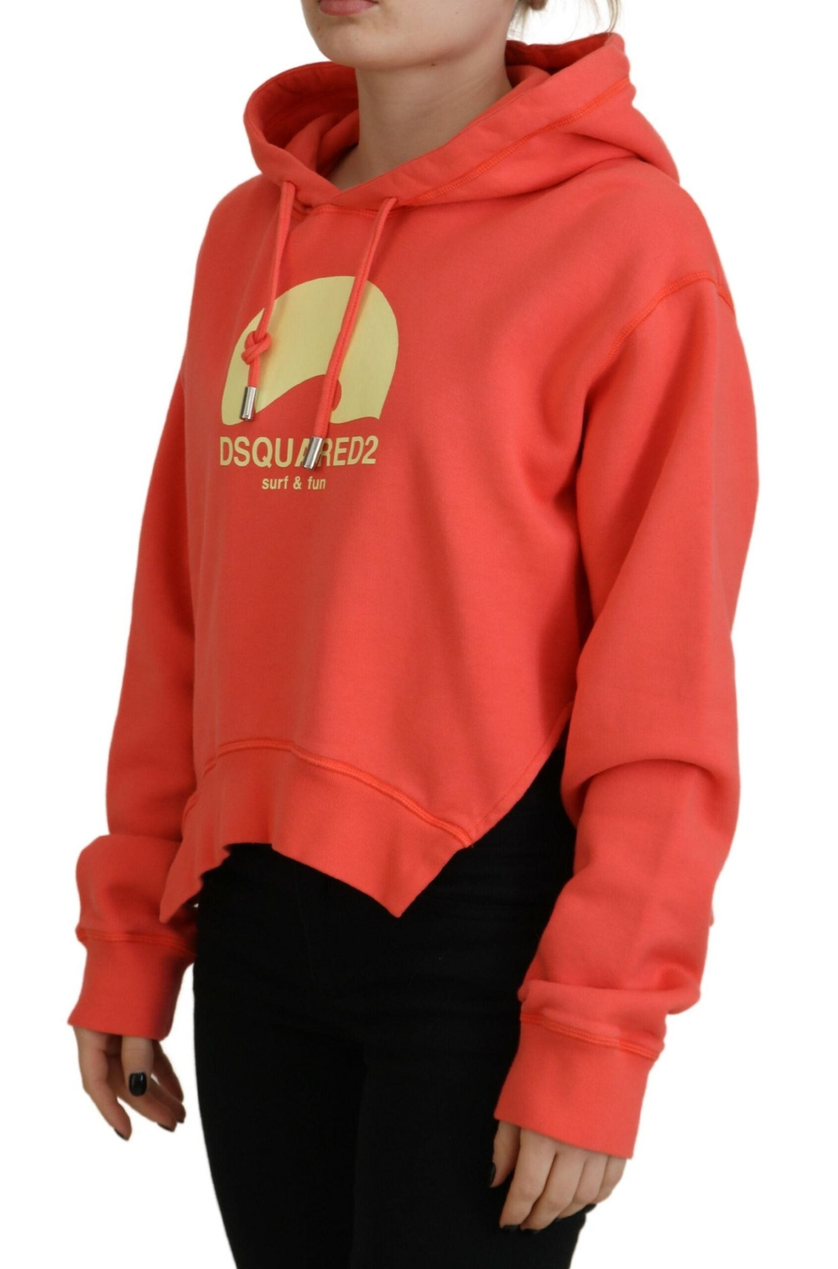 Dsquared² Pink Logo Print Cotton Hoodie Sweatshirt Sweater | Regal Royce