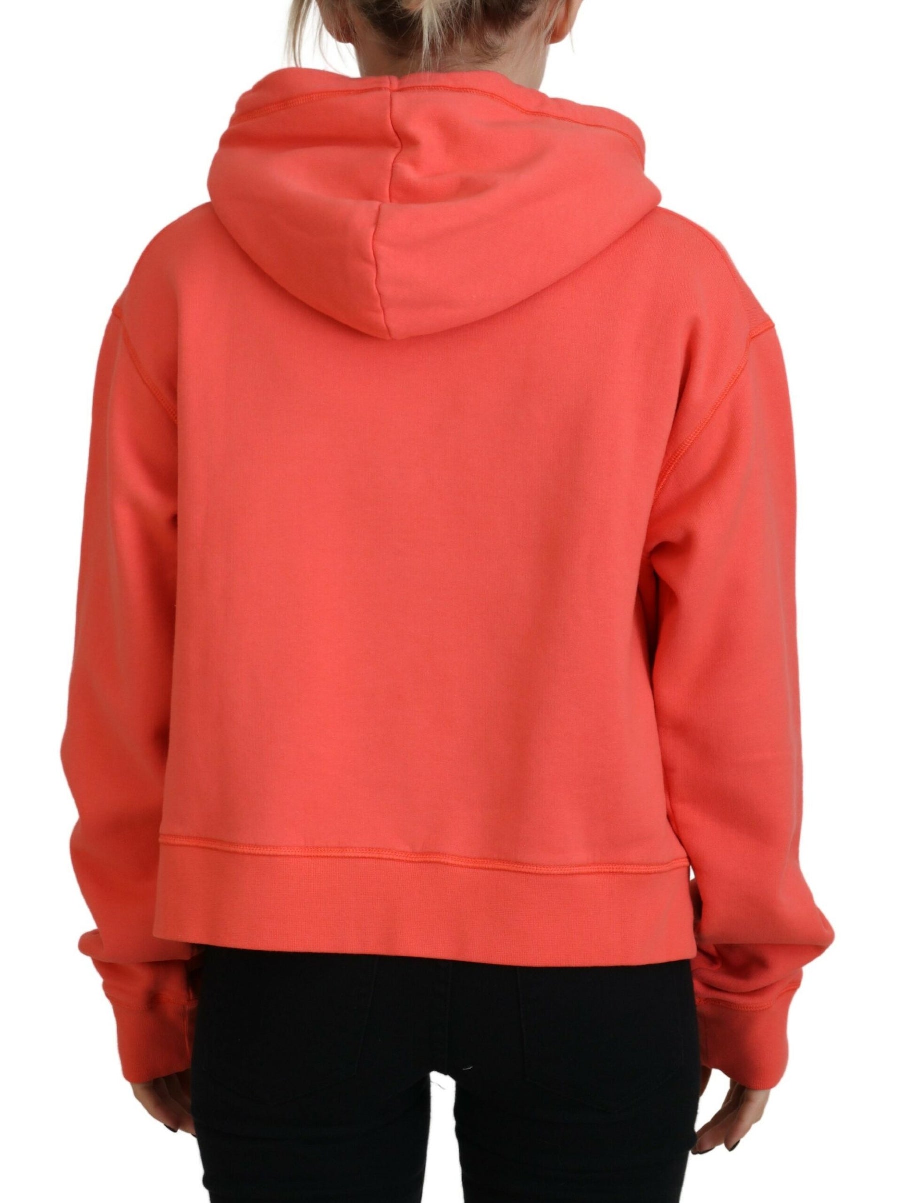 Dsquared² Pink Logo Print Cotton Hoodie Sweatshirt Sweater | Regal Royce