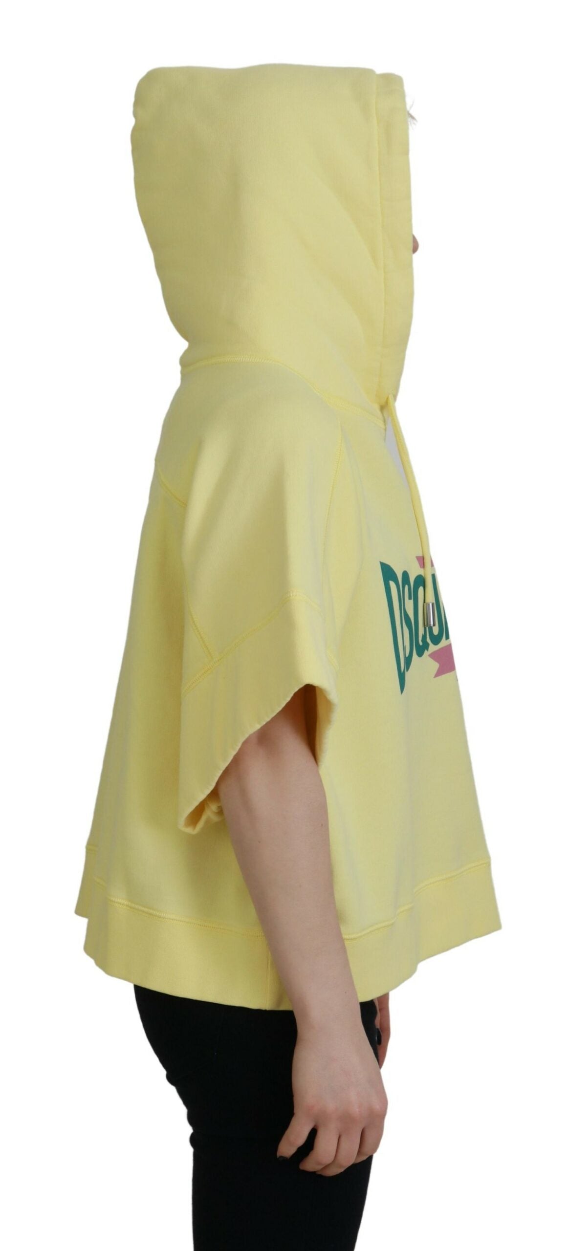 Dsquared² Yellow Logo Print Cotton Hoodie Sweatshirt Sweater | Regal Royce