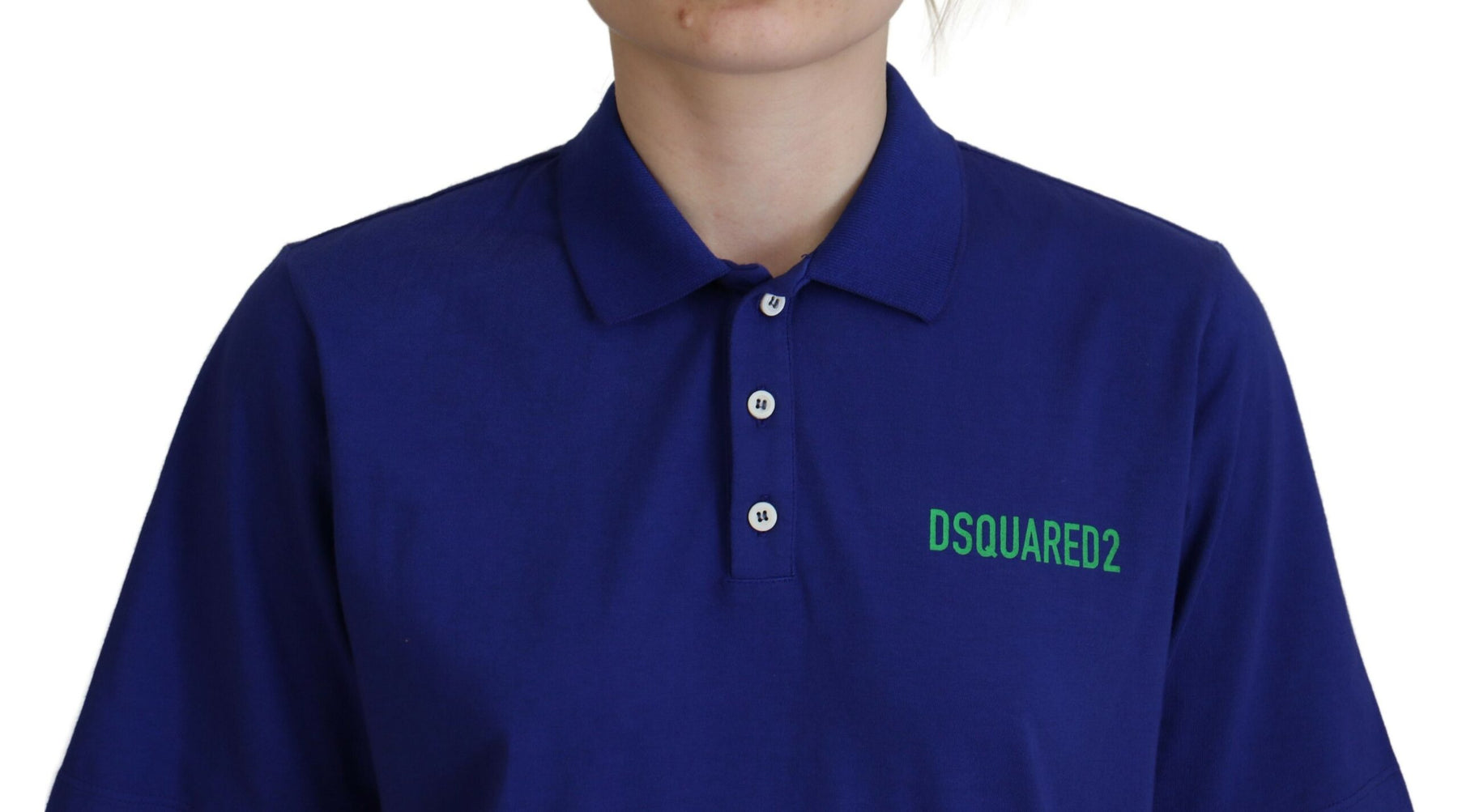 Dsquared² Blue Collared Writings Polo Short Sleeves T-shirt | Regal Royce