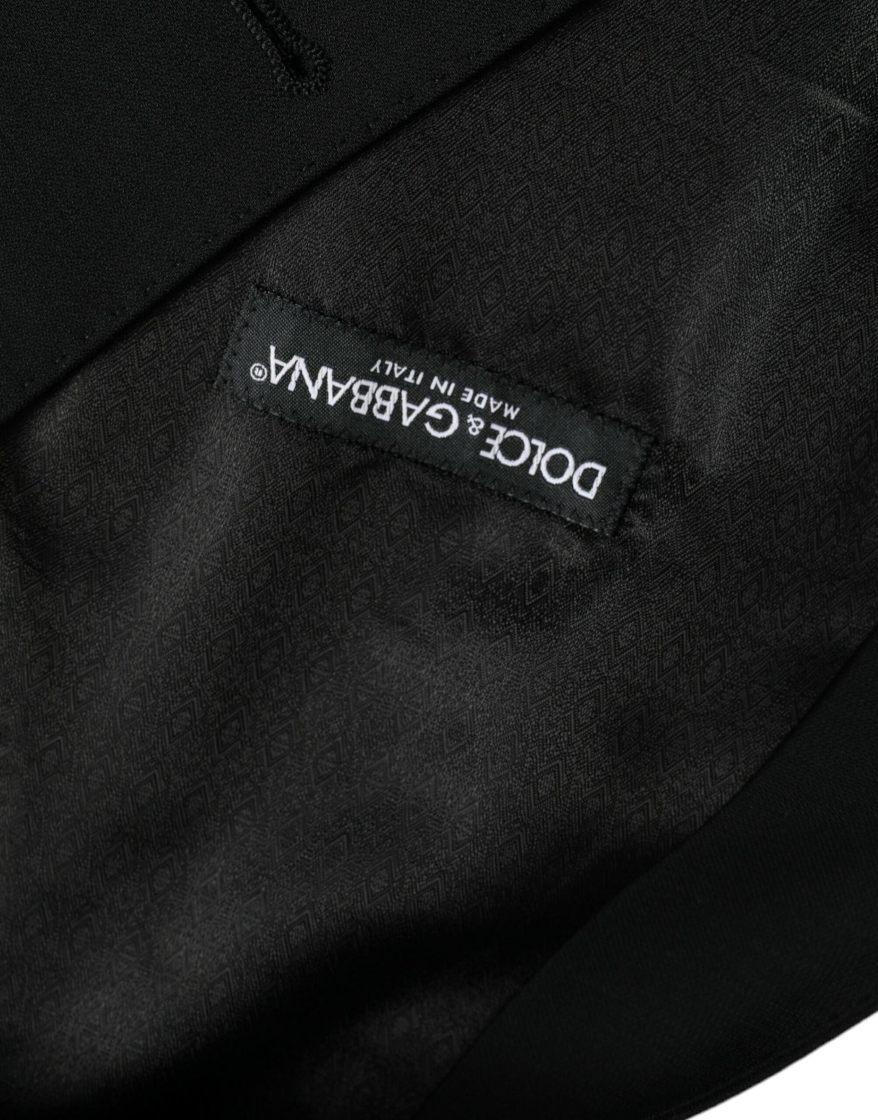 Dolce & Gabbana Black Wool Waistcoat Dress Formal Vest | Regal Royce