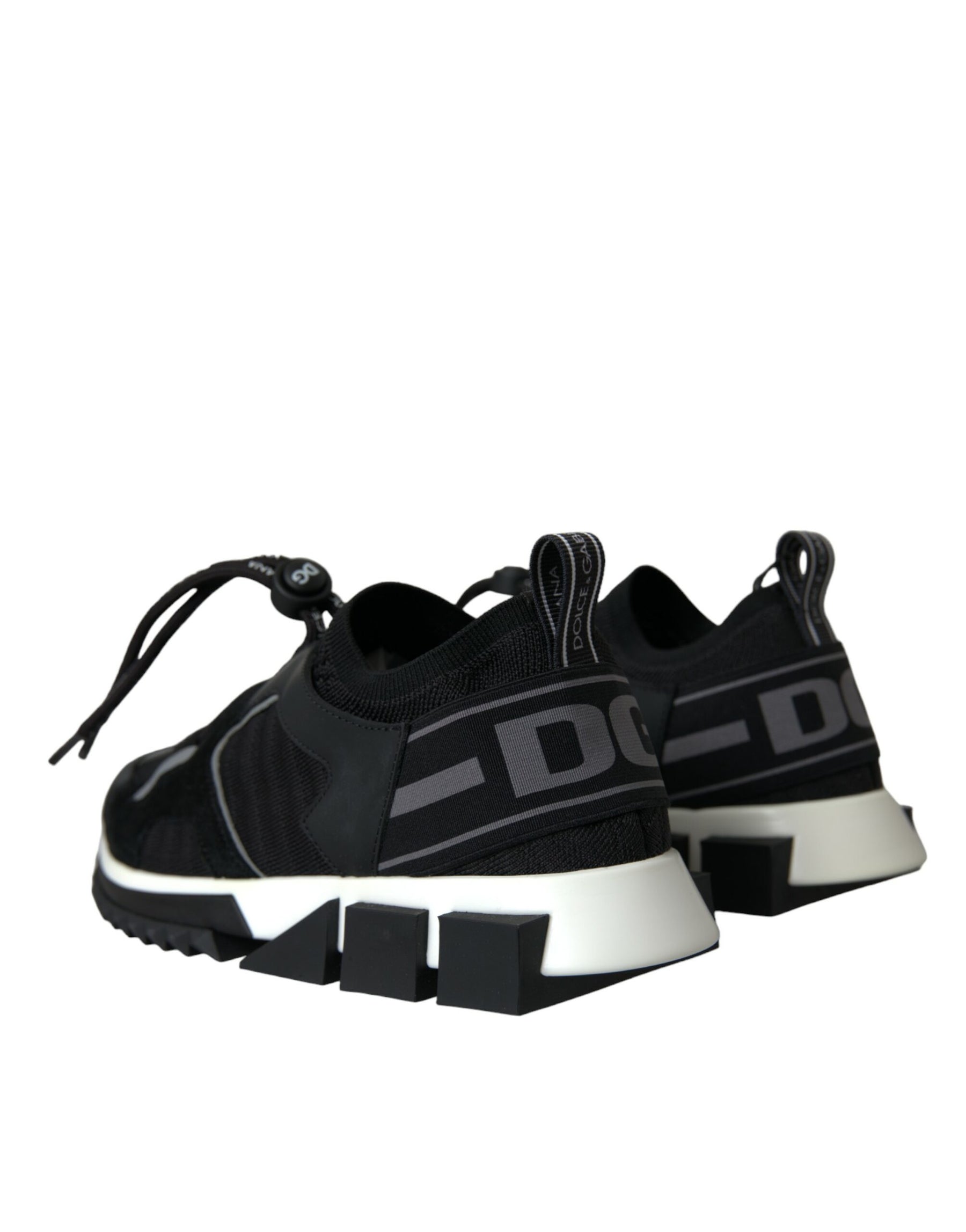 Dolce & Gabbana Black Mesh Sorrento Trekking Sneakers Shoes | Regal Royce