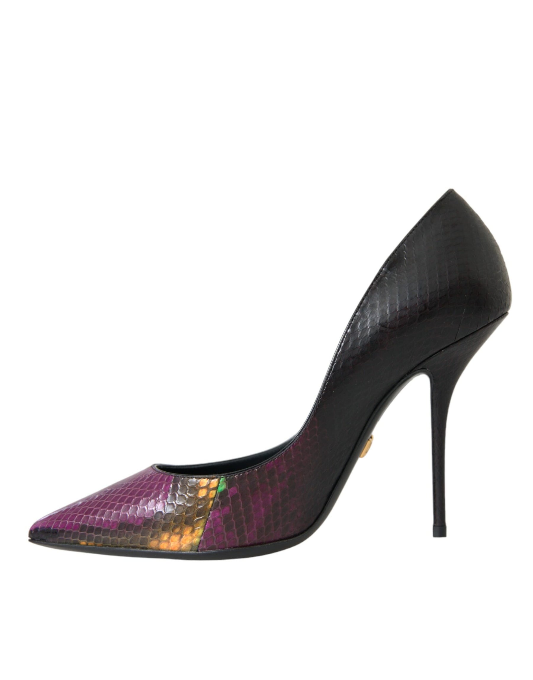 Dolce & Gabbana Multicolor Exotic Leather Heels Pumps Shoes | Regal Royce