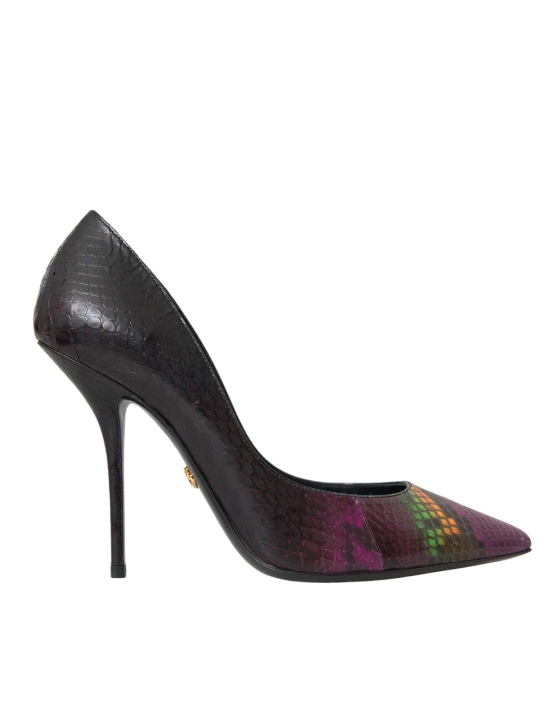 Dolce & Gabbana Multicolor Exotic Leather Heels Pumps Shoes | Regal Royce