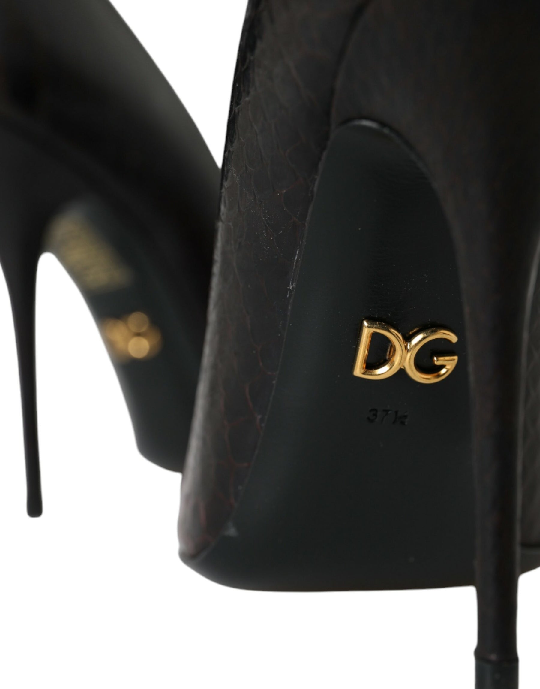Dolce & Gabbana Multicolor Exotic Leather Heels Pumps Shoes | Regal Royce
