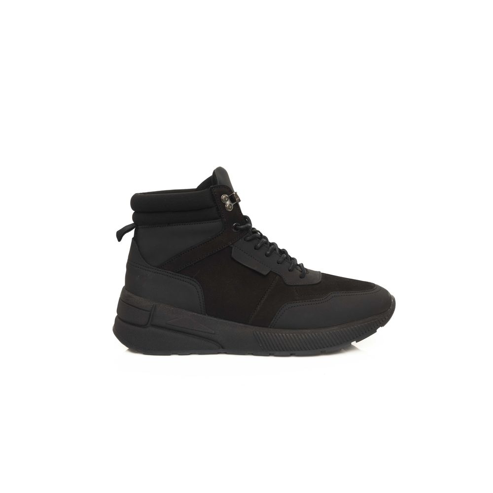 Cerruti 1881 Black Cowhide Men's High Sneaker | Regal Royce