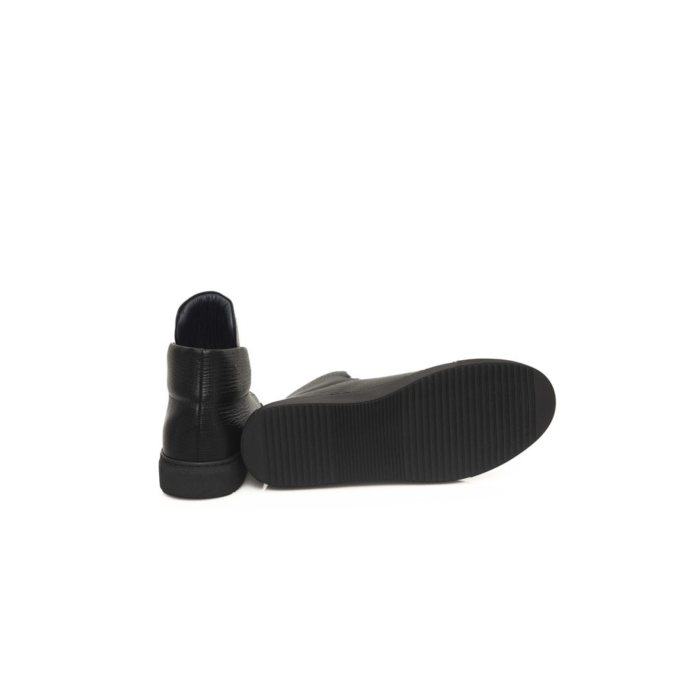 Cerruti 1881 Black Calfskin Men Sneaker | Regal Royce