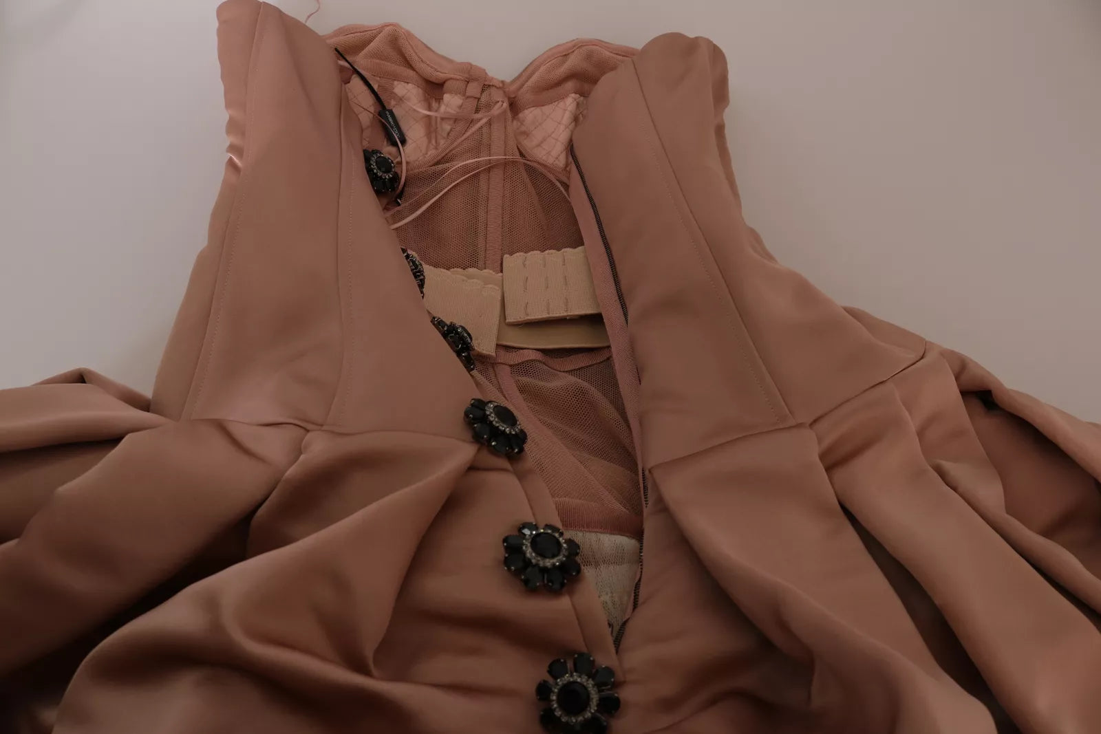 Dolce & Gabbana Crystal Pink Silk Chandelier Ball Gown Dress | Regal Royce