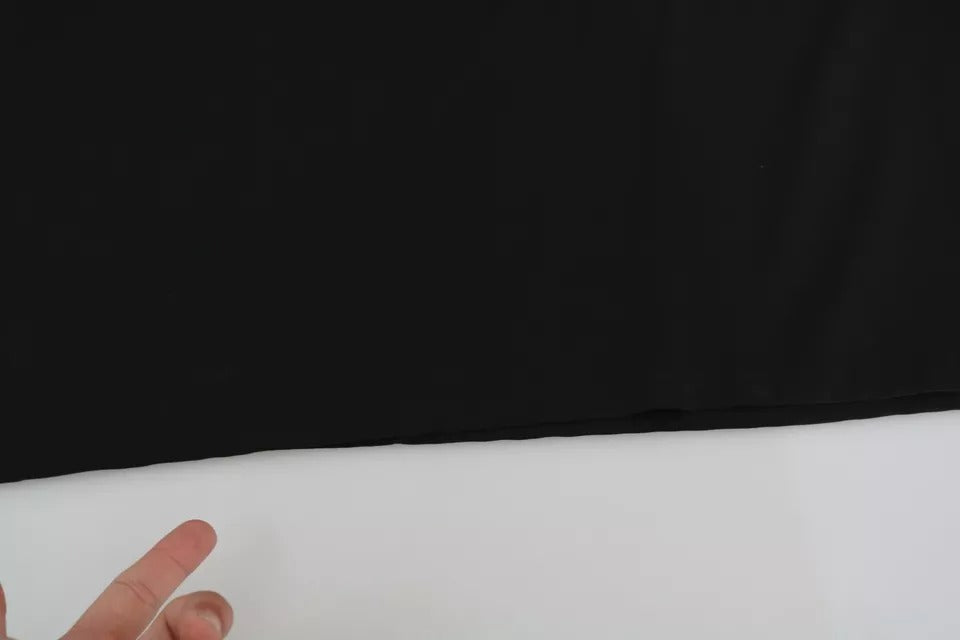 Dolce & Gabbana Black Silk DG Family Crystal Sleeveless Top | Regal Royce