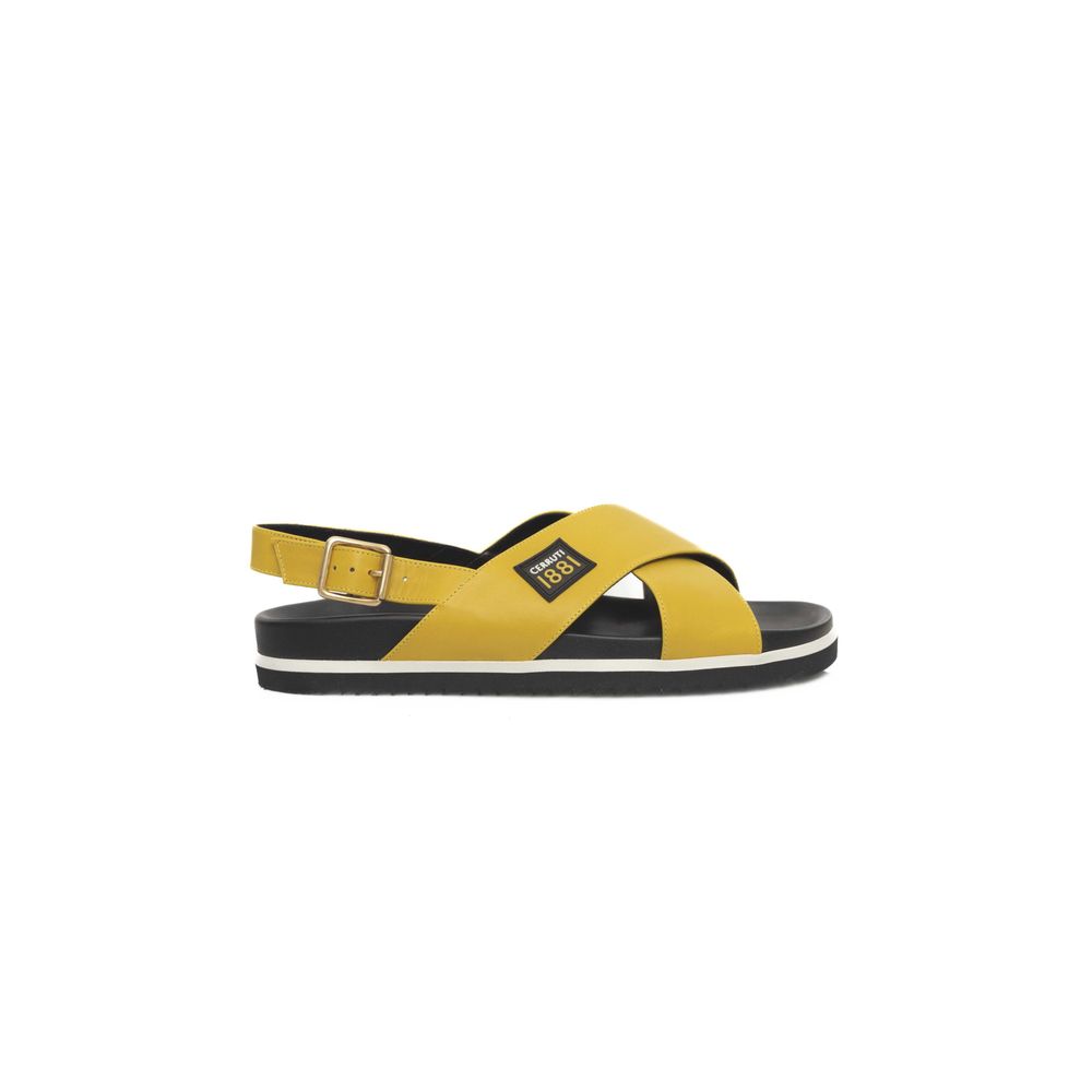 Cerruti 1881 Yellow Calfskin Women Sandal | Regal Royce