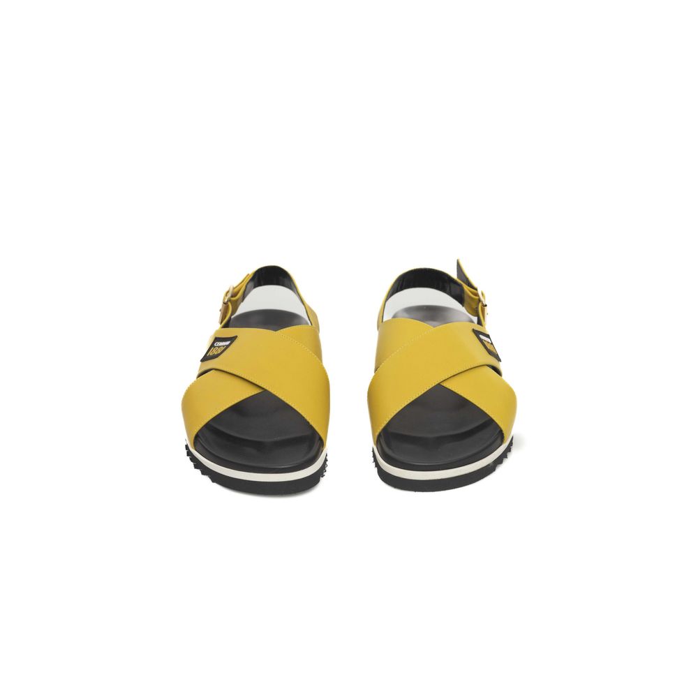 Cerruti 1881 Yellow Calfskin Women Sandal | Regal Royce
