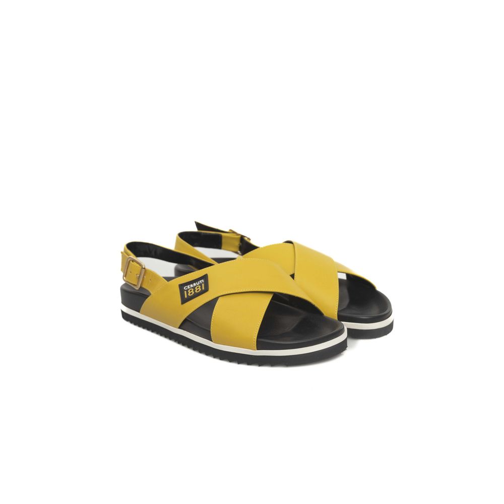 Cerruti 1881 Yellow Calfskin Women Sandal | Regal Royce