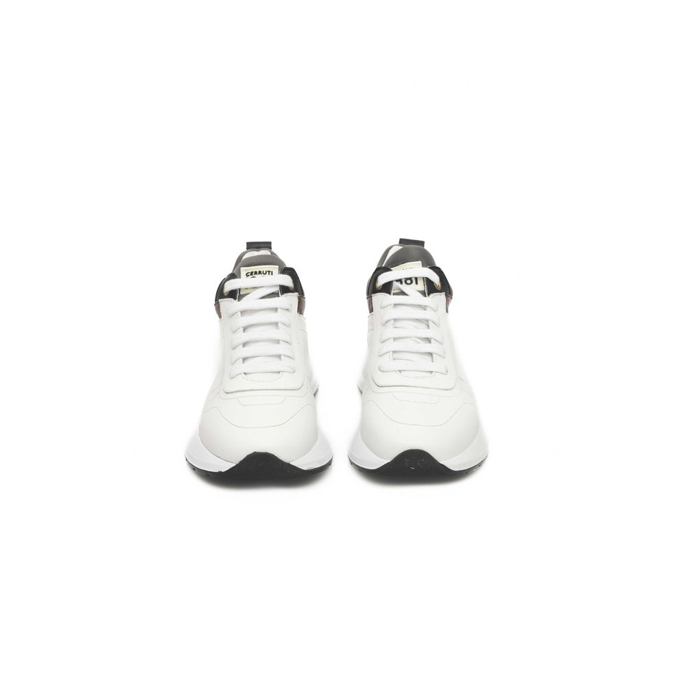 Cerruti 1881 White Cowhide Sneaker | Regal Royce