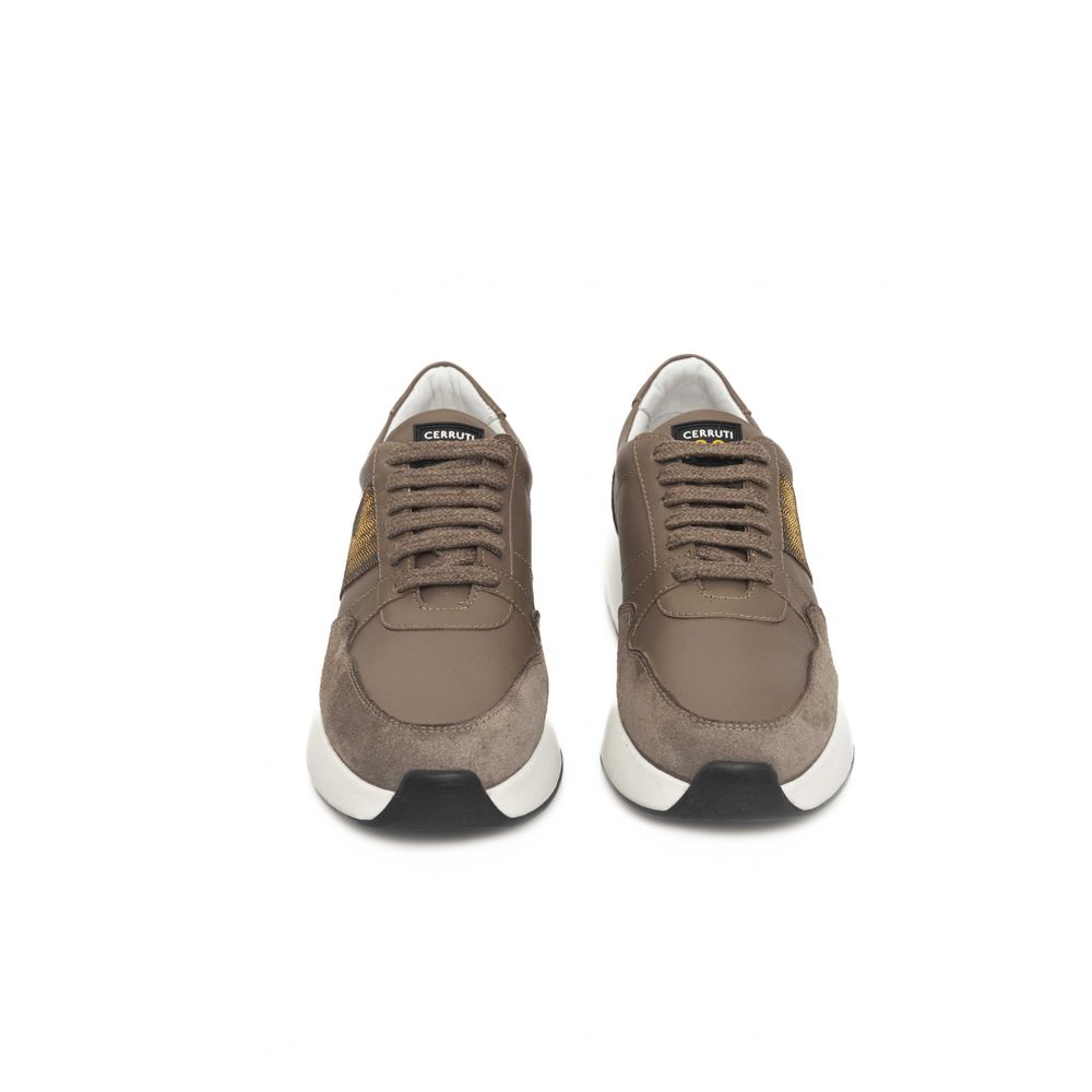 Cerruti 1881 Beige Cowhide Women Sneaker | Regal Royce