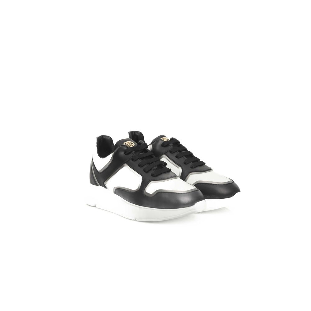 Cerruti 1881 Black Leather Women Sneaker | Regal Royce