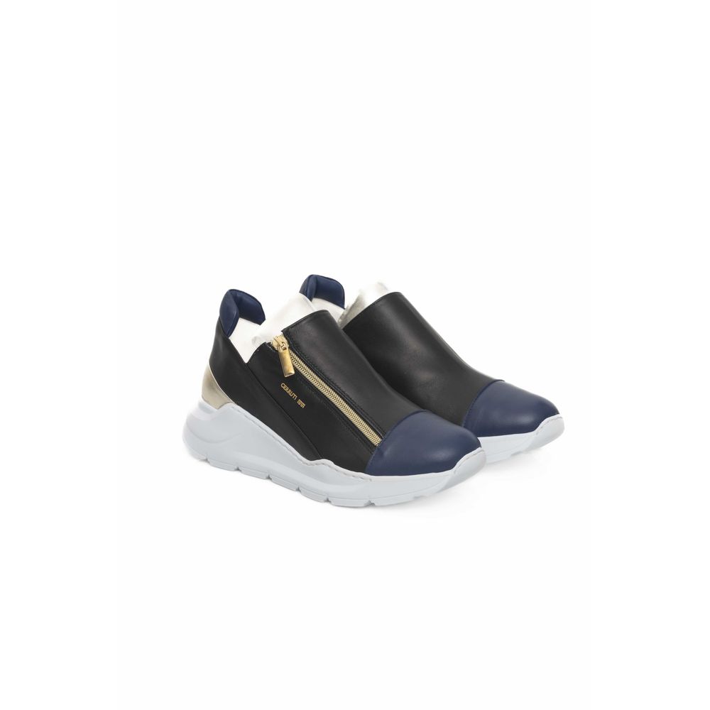 Cerruti 1881 Black Goatskin Women Sneaker | Regal Royce