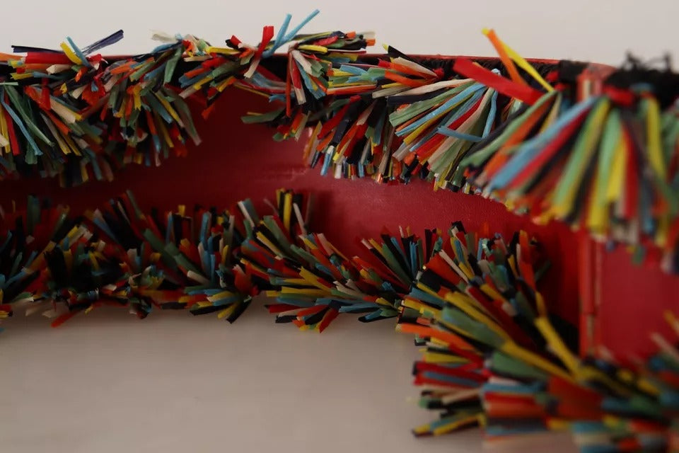 Dolce & Gabbana Multicolor Floral Wide Waist Carretto Belt | Regal Royce