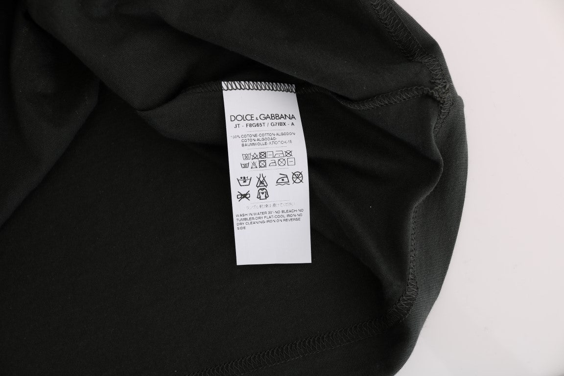 Dolce & Gabbana Green Cotton 2017 Motive T-Shirt | Regal Royce