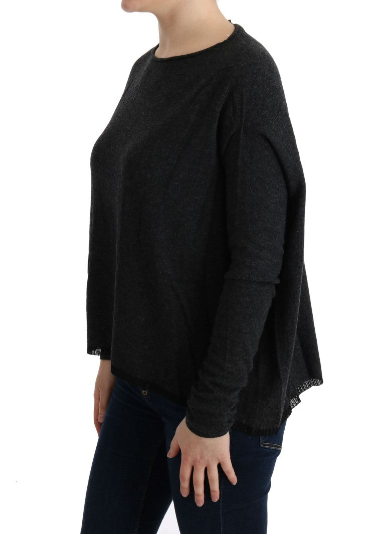 Costume National Gray Viscose Knitted Sweater | Regal Royce