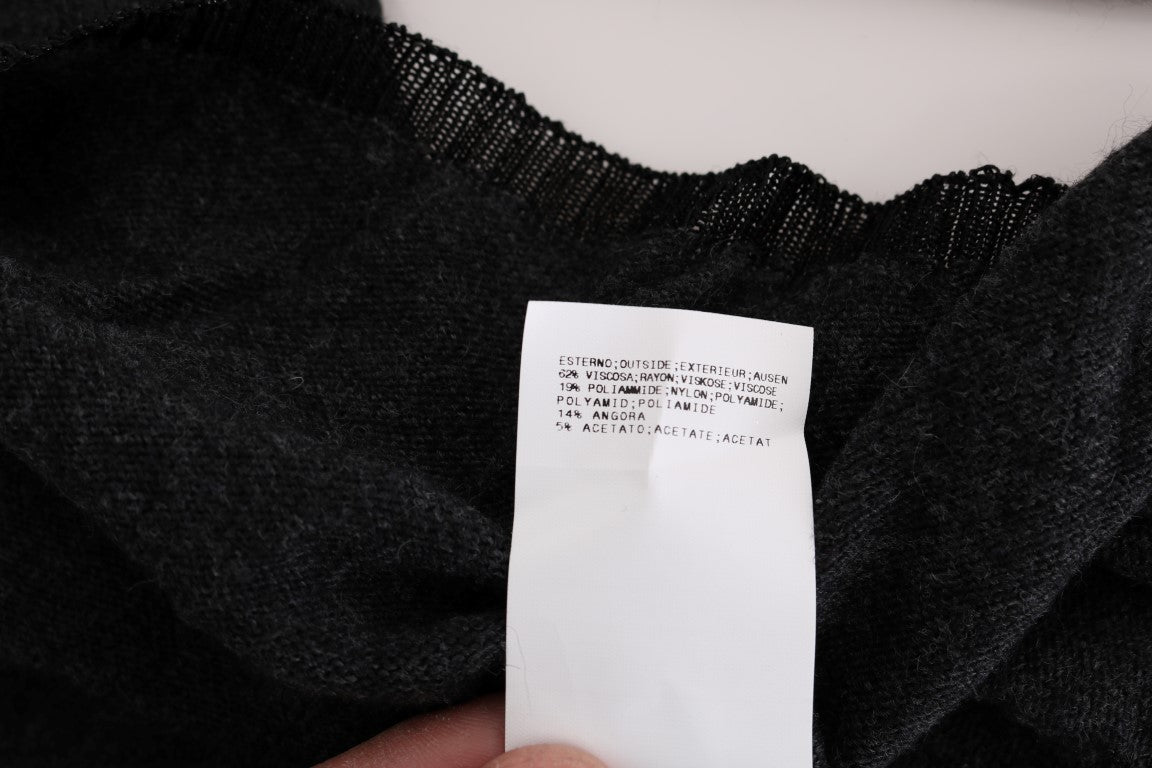 Costume National Gray Viscose Knitted Sweater | Regal Royce