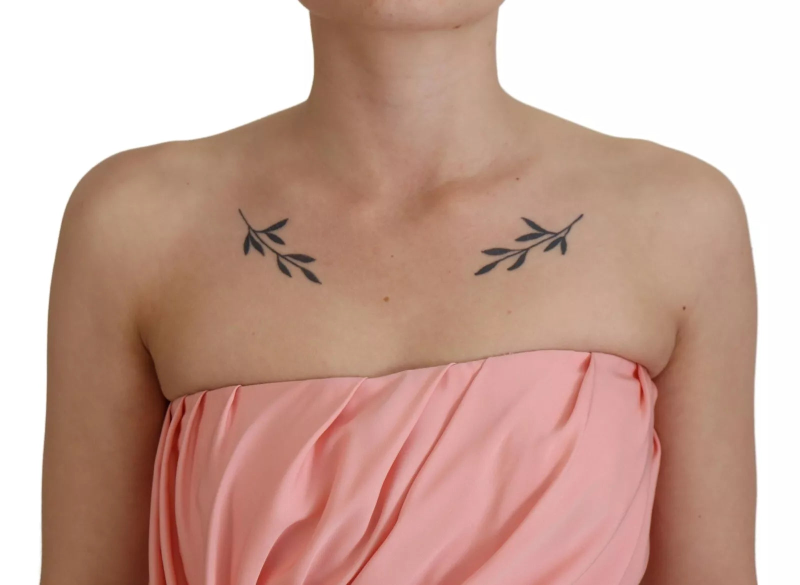 Dolce & Gabbana Pink Silk Stretch Strapless Sheath Midi Dress | Regal Royce