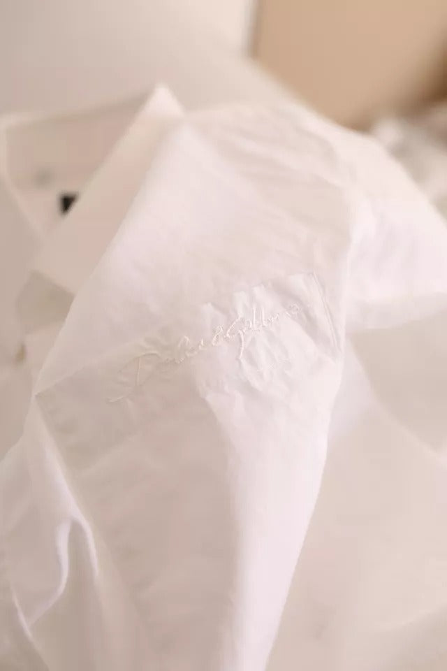 Dolce & Gabbana White GOLD Formal Cotton Tuxedo Dress Shirt | Regal Royce
