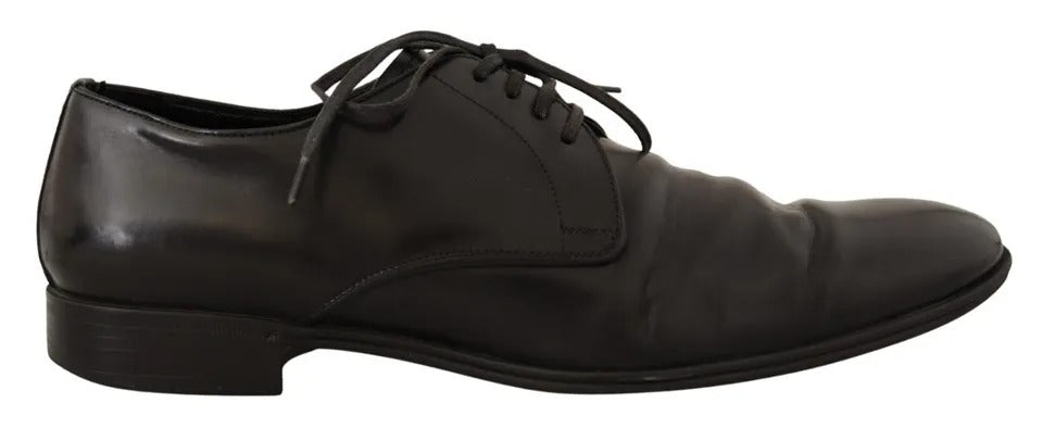 Dolce & Gabbana Black Leather Derby Dress Formal Shoes | Regal Royce