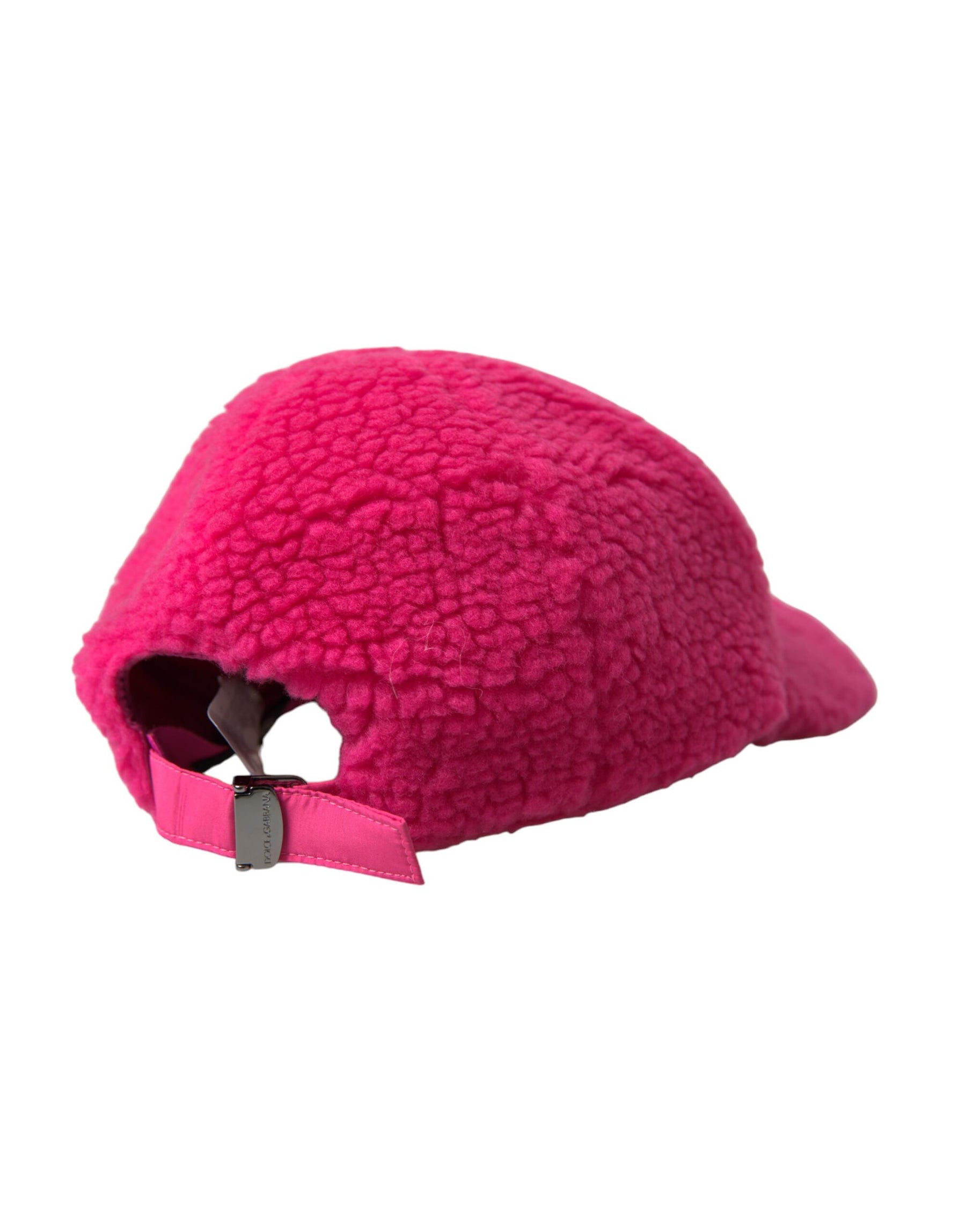 Dolce & Gabbana Pink Fleece Plush Baseball Hat Men | Regal Royce