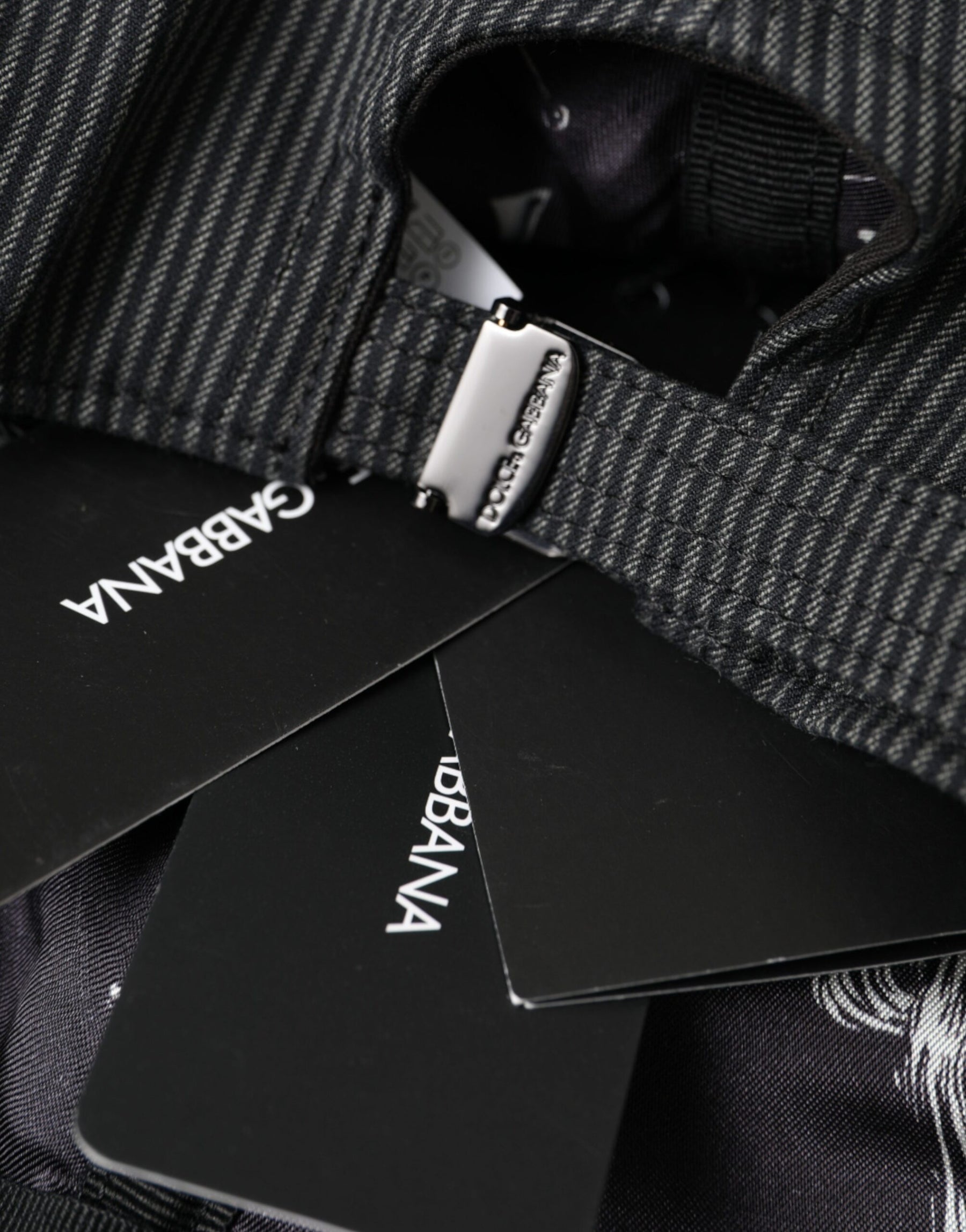 Dolce & Gabbana Black Cotton Embellished Baseball Hat Men | Regal Royce