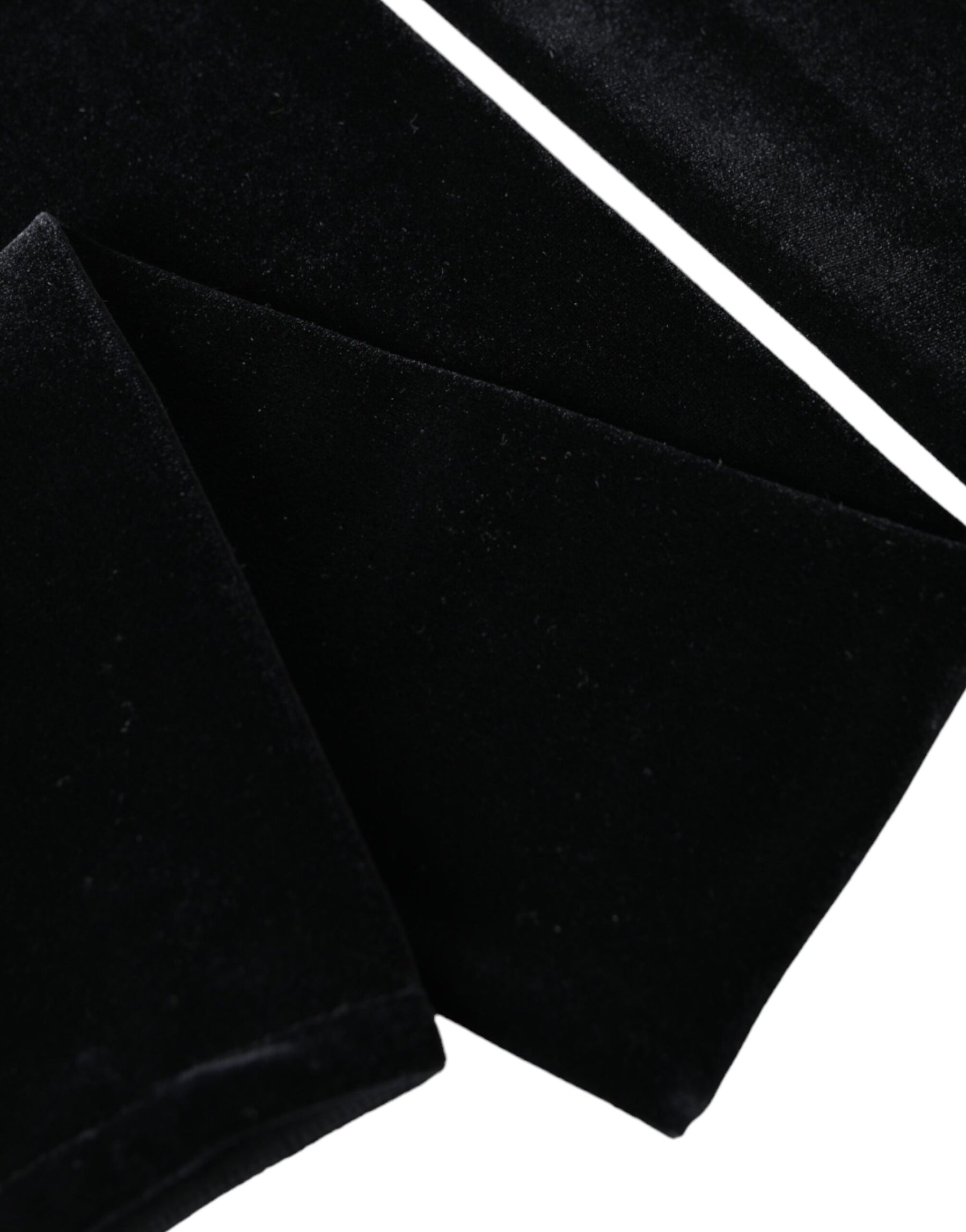 Dolce & Gabbana Black Nylon Finger Less Elbow Long Gloves | Regal Royce