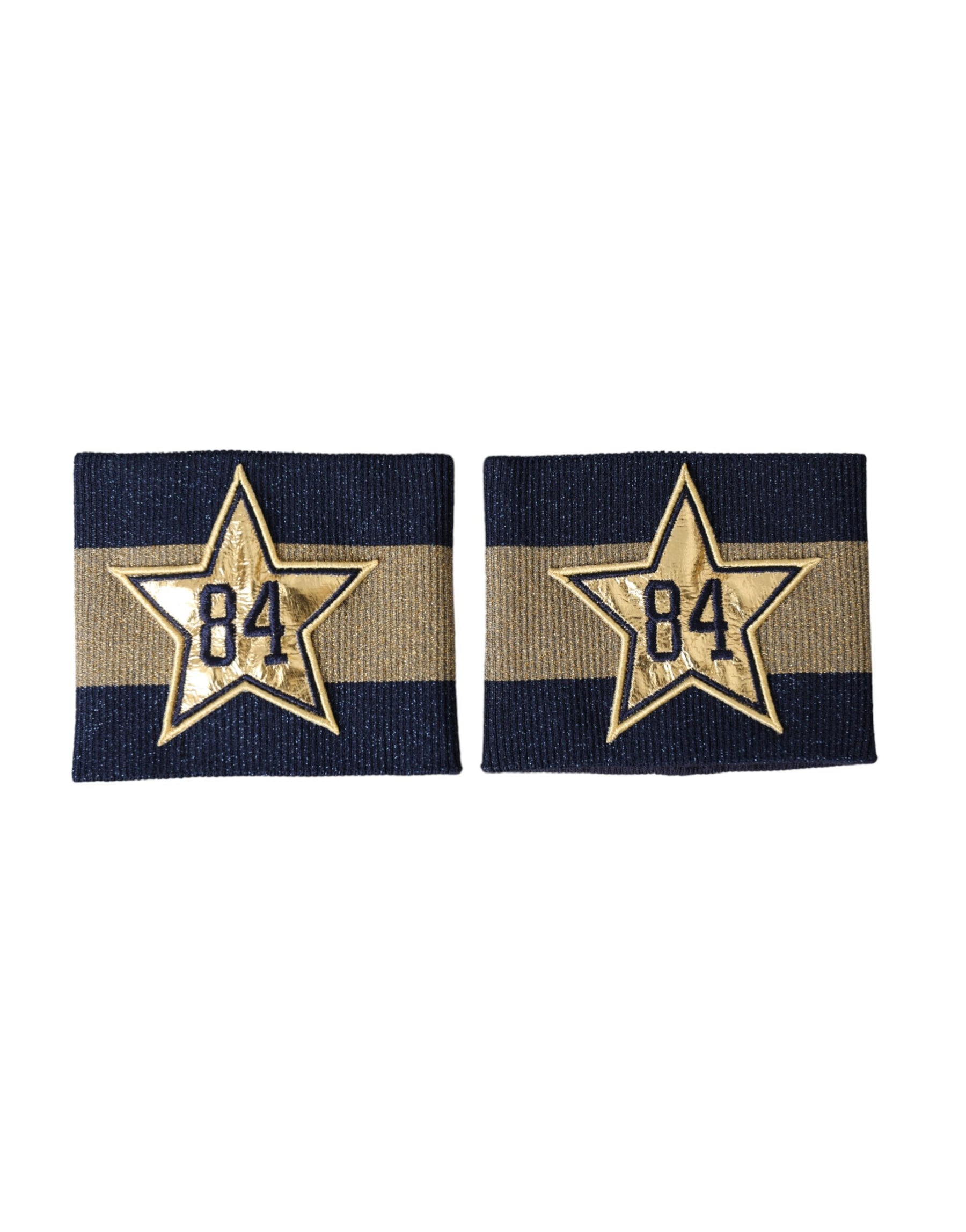 Dolce & Gabbana Black Gold Logo Star 84 Viscose Wristband | Regal Royce