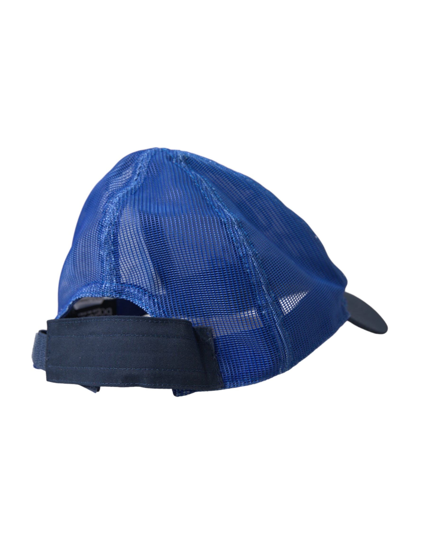 Dolce & Gabbana Blue White Black Italia Mesh Baseball Hat | Regal Royce
