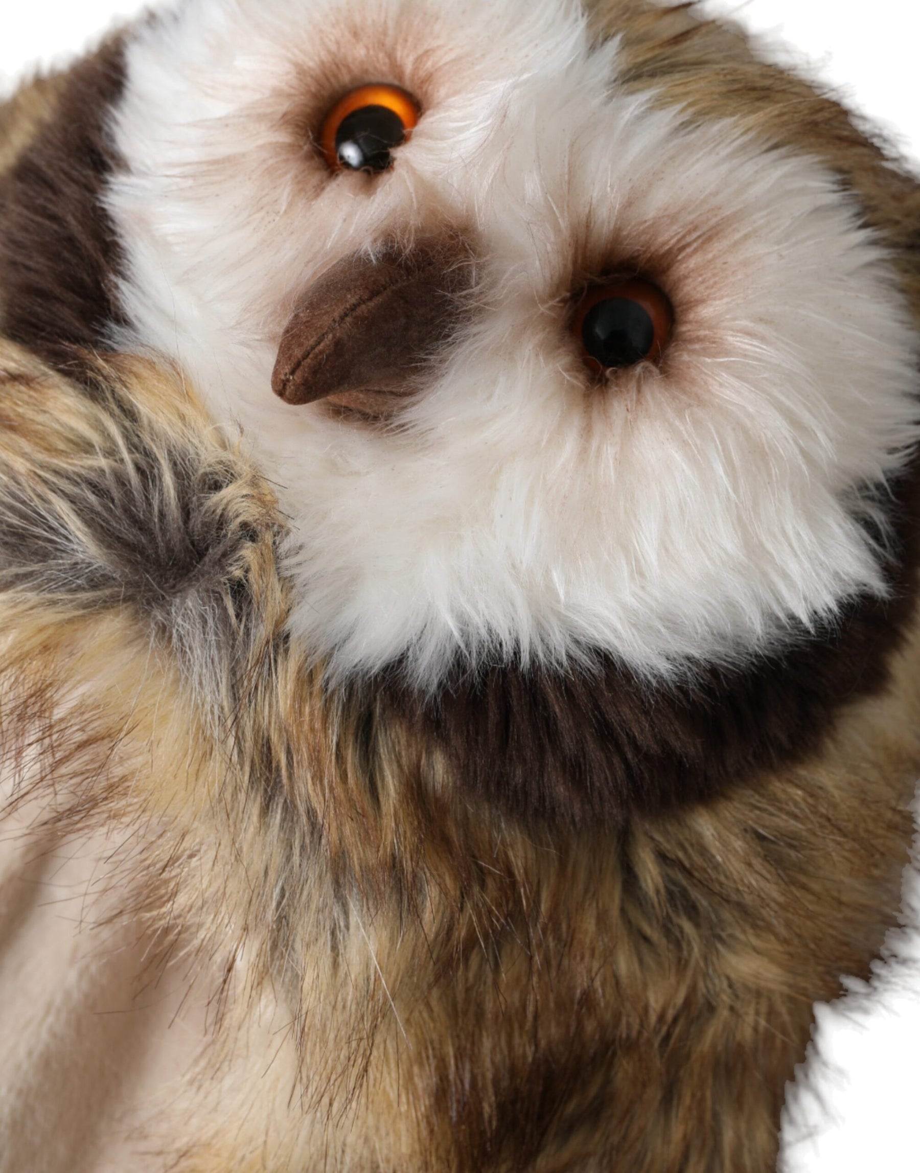 Dolce & Gabbana Brown Owl Faux Fur Whole Head Cap Hat | Regal Royce