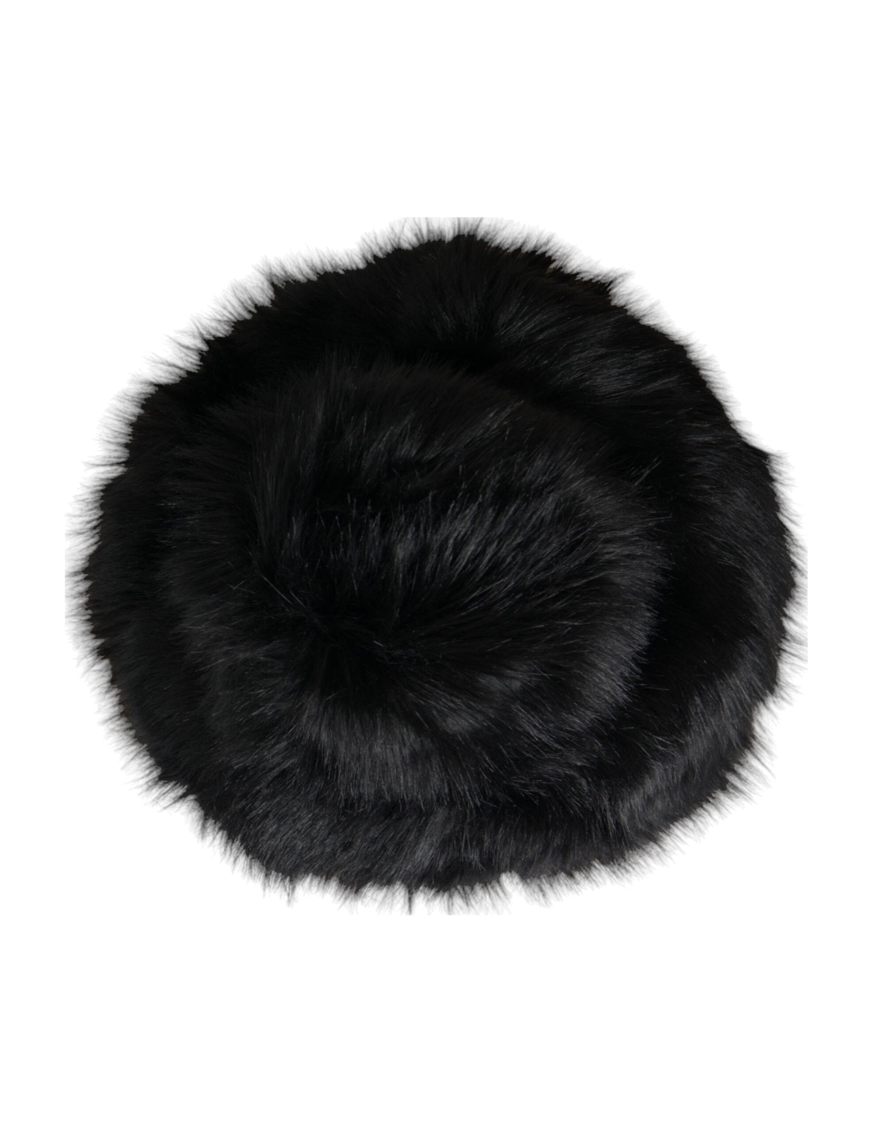 Dolce & Gabbana Black Faux Fur Womens Bucket Hat | Regal Royce