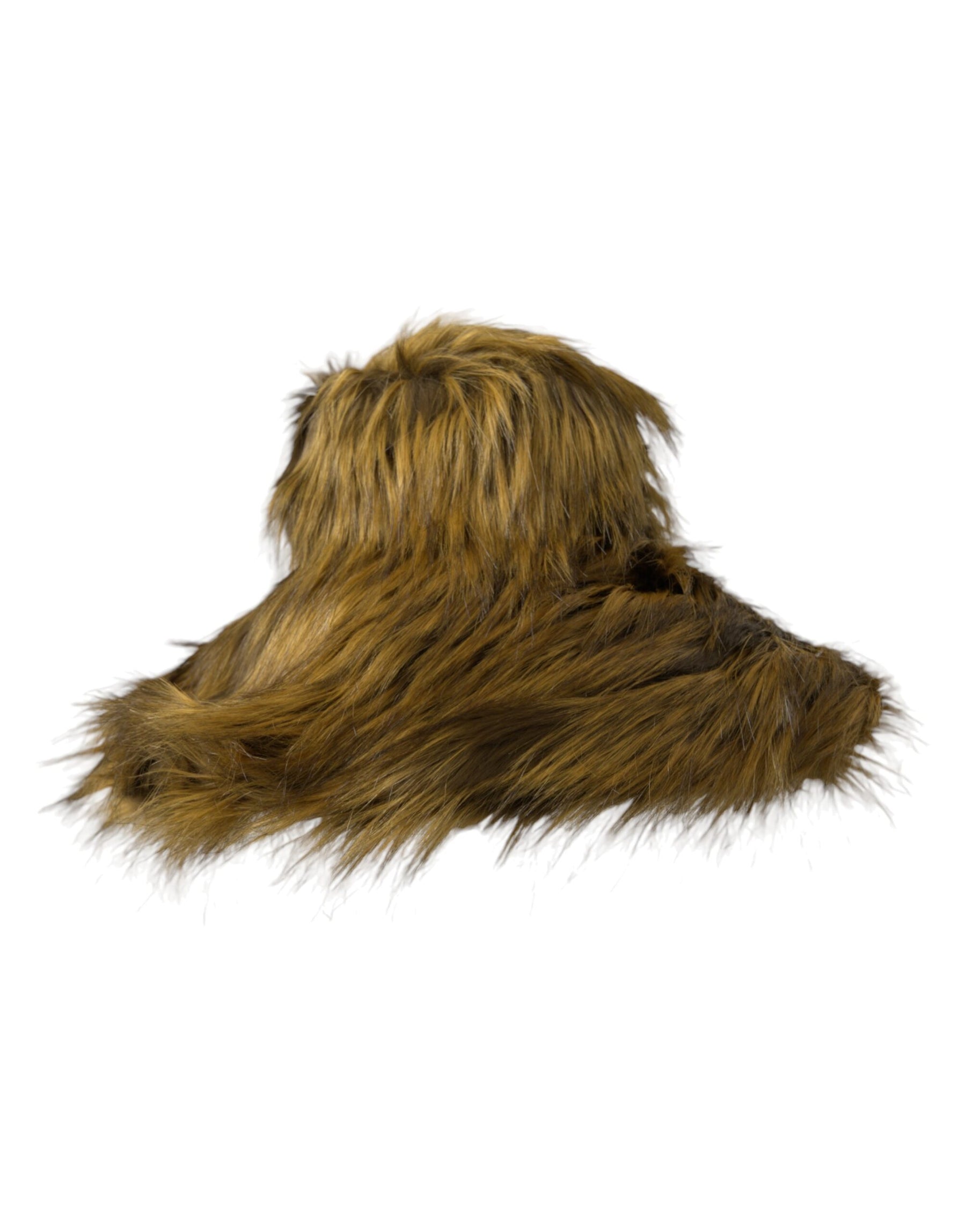 Dolce & Gabbana Brown Modacrylic Faux Fur Bucket Hat | Regal Royce